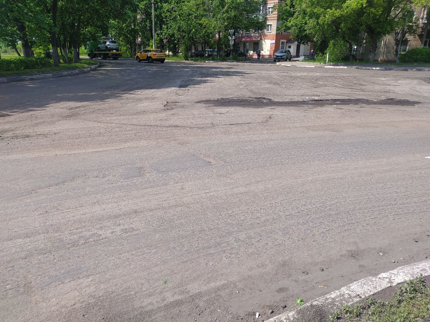 Асфальт, замена, дорога, город