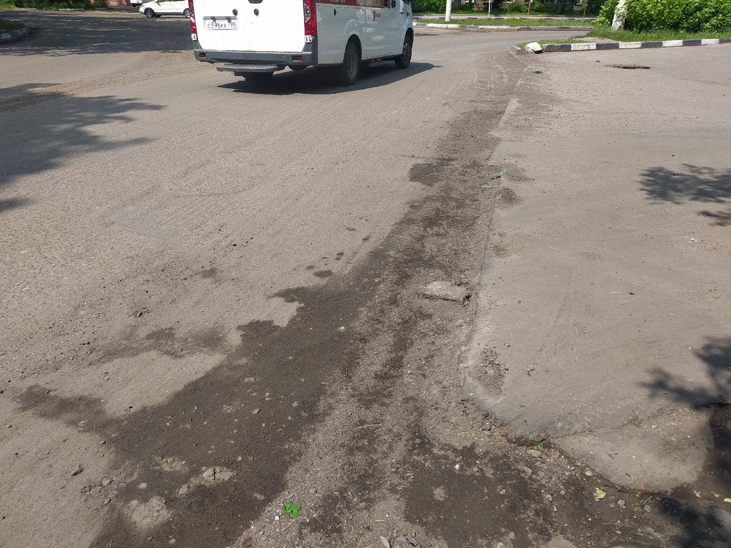 Асфальт, замена, дорога, город