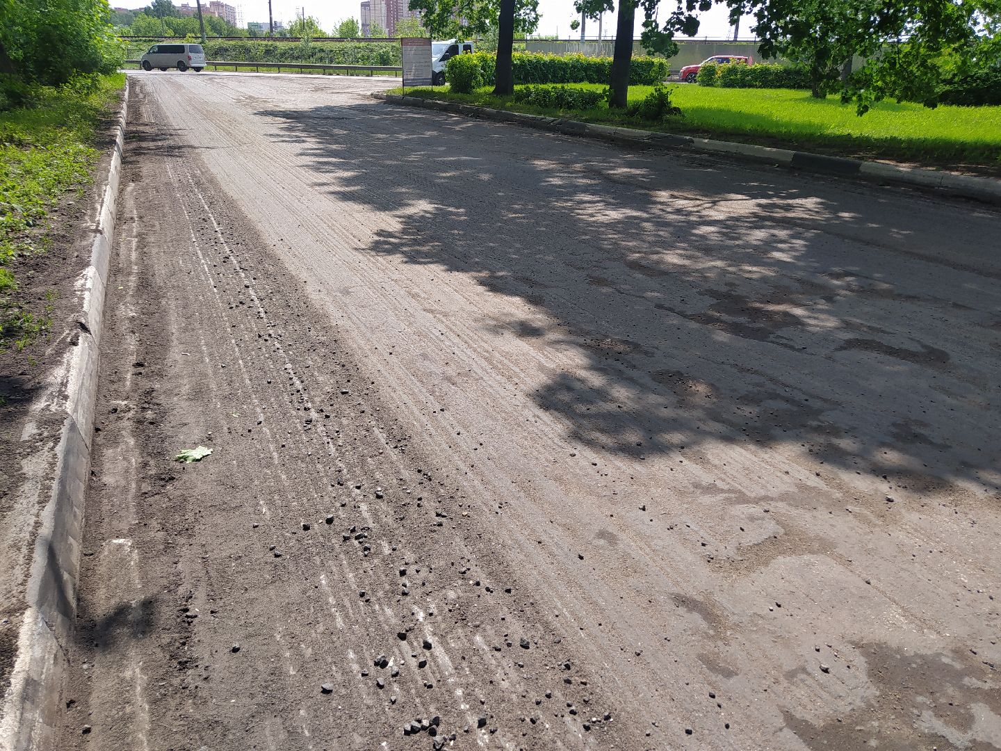 Асфальт, замена, дорога, город