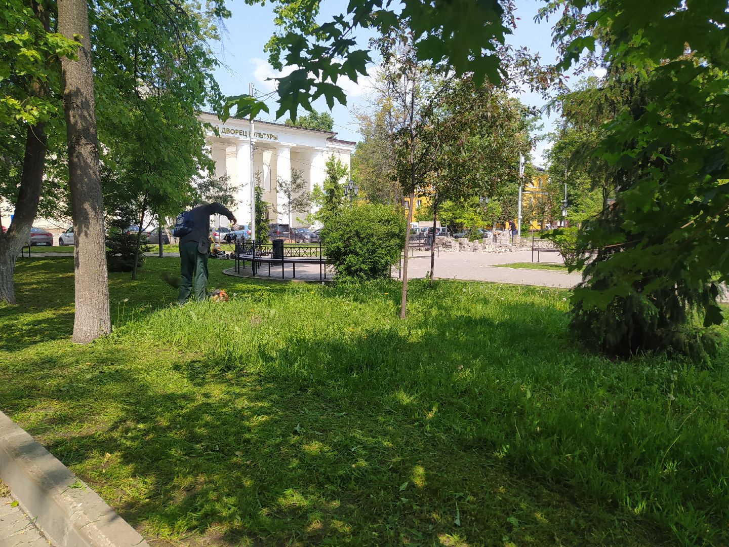 Газон, благоустройство, город