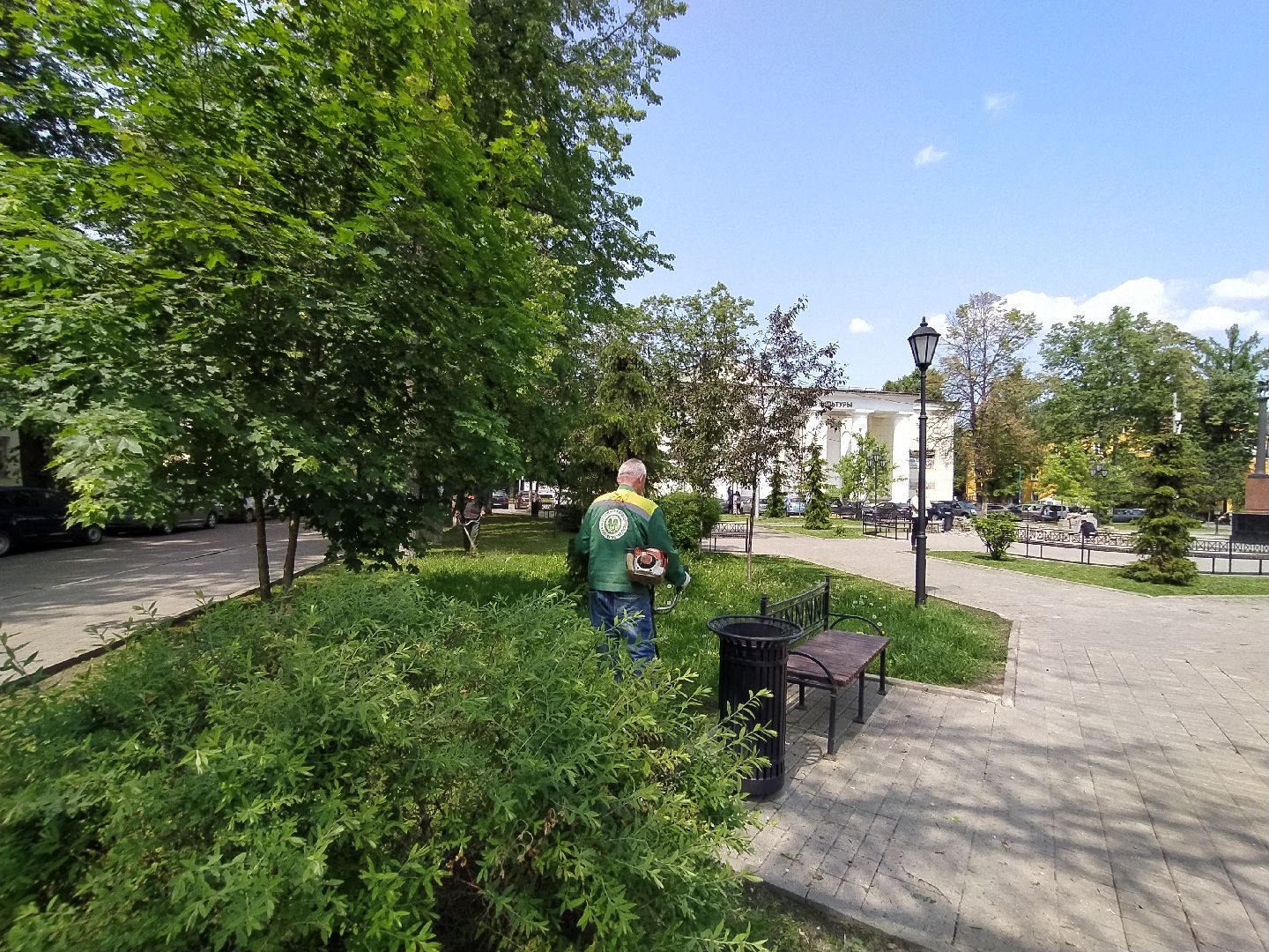 Газон, благоустройство, город