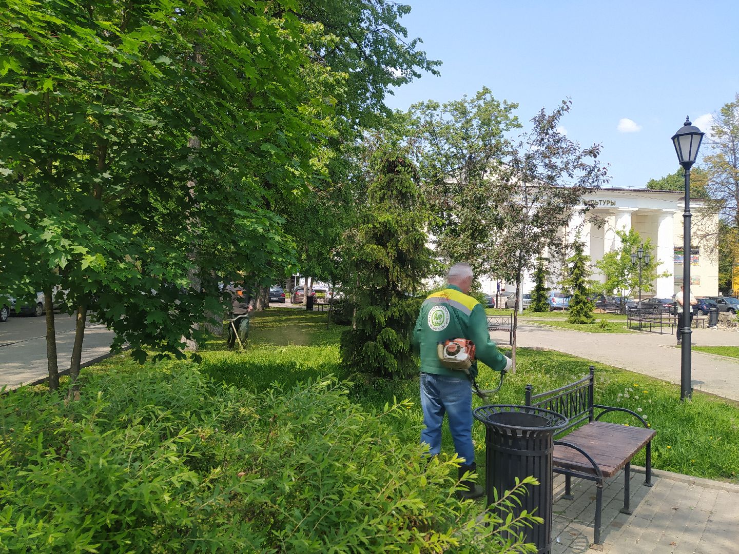 Газон, благоустройство, город