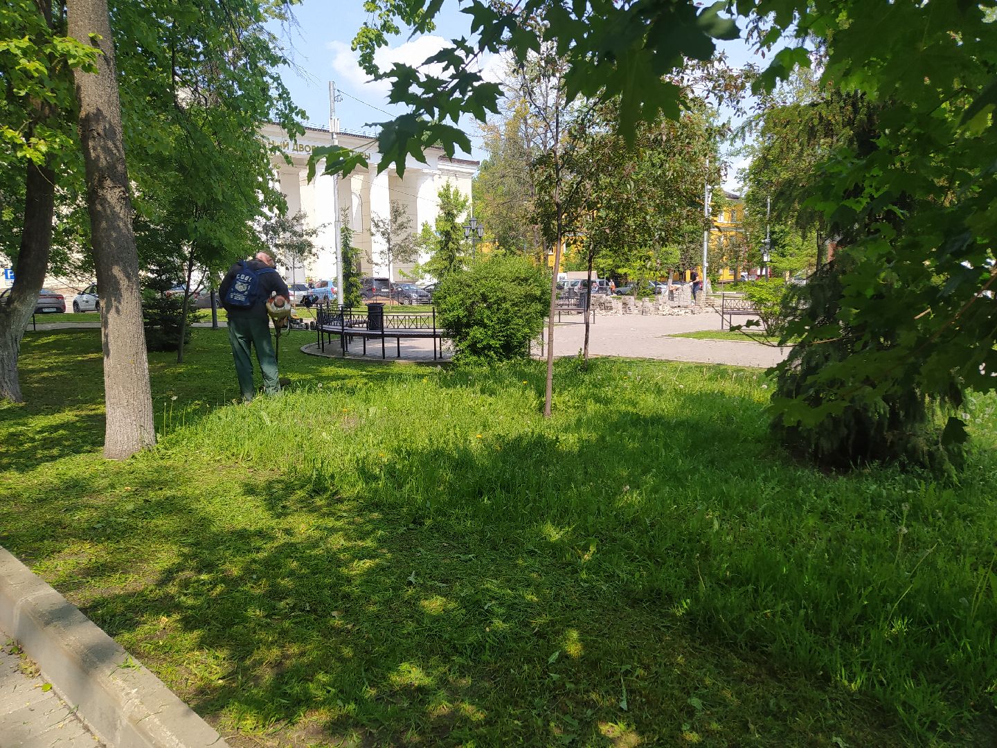 Газон, благоустройство, город