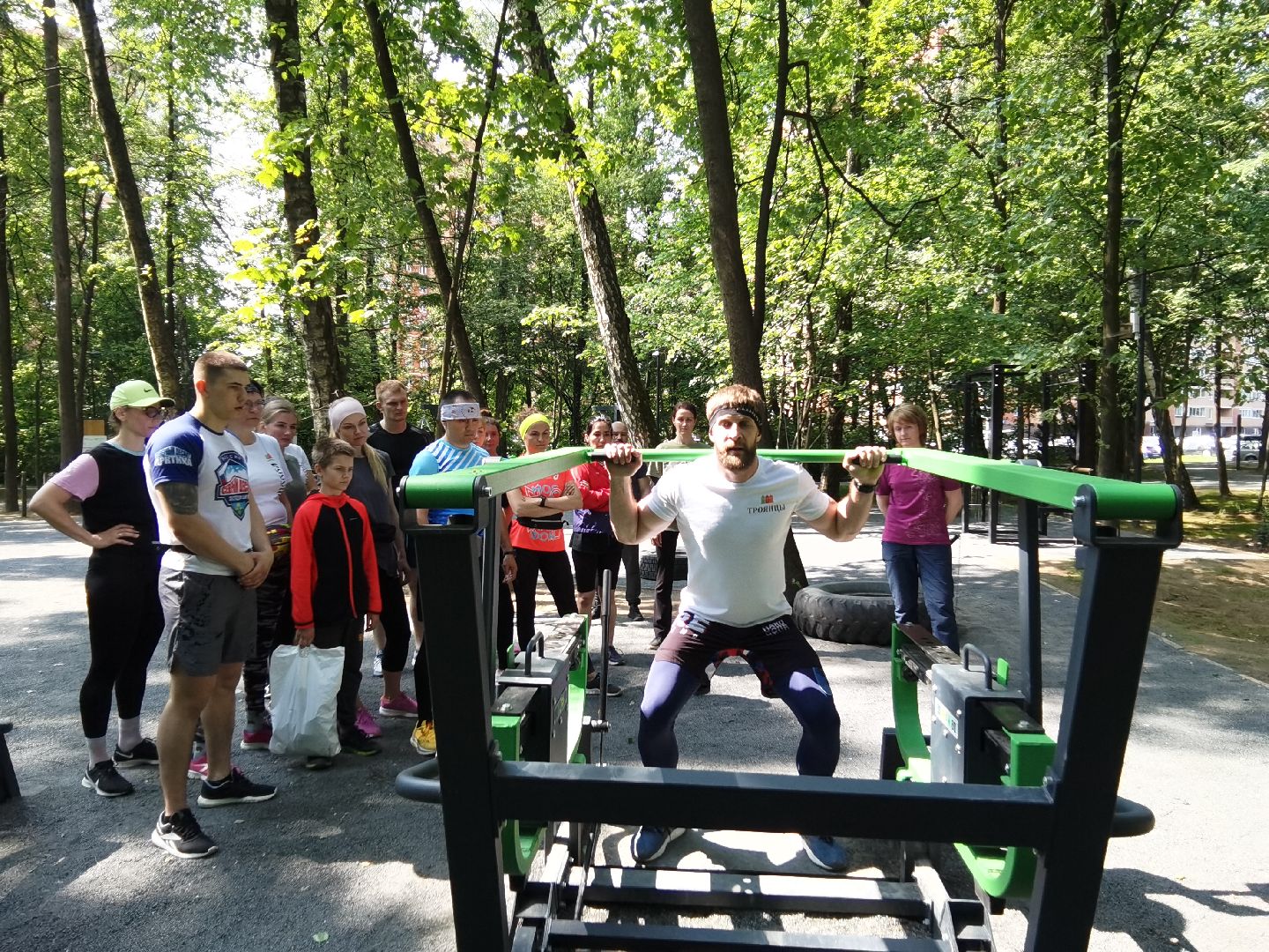 Балашиха, Ольгинский лесопарк, микрорайон Новое Павлино, Троянцы, спорт, патриотизм, пробежки, йога, тренировки в Ольгинском лесопарке