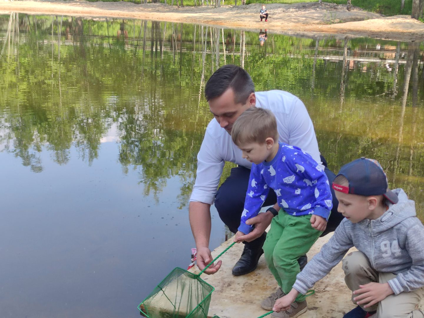 Губернаторская программа, зарыбление пруда, экологическая акция, Дубна