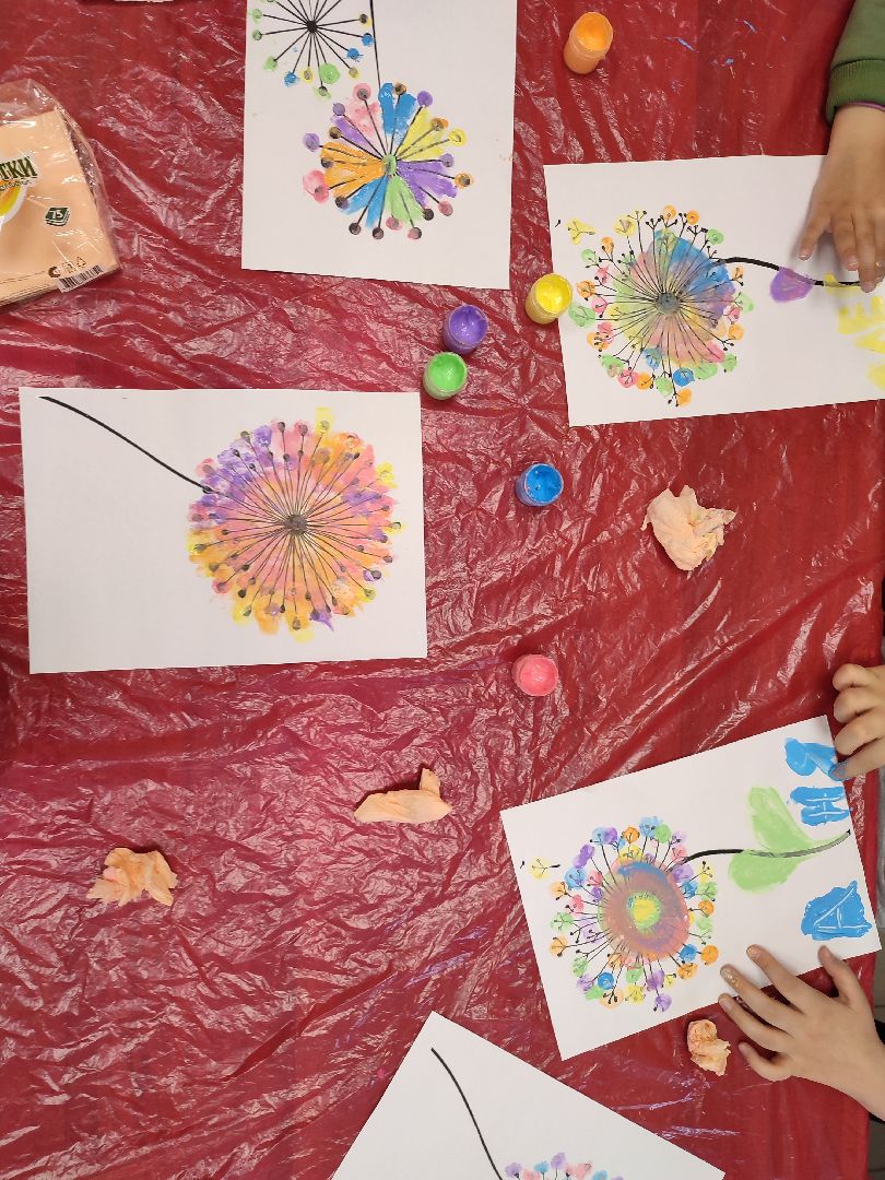 #мастеркласс, #талдом, #паркпобеды, #рисование, #пальчиковыекраски, #одуванчики