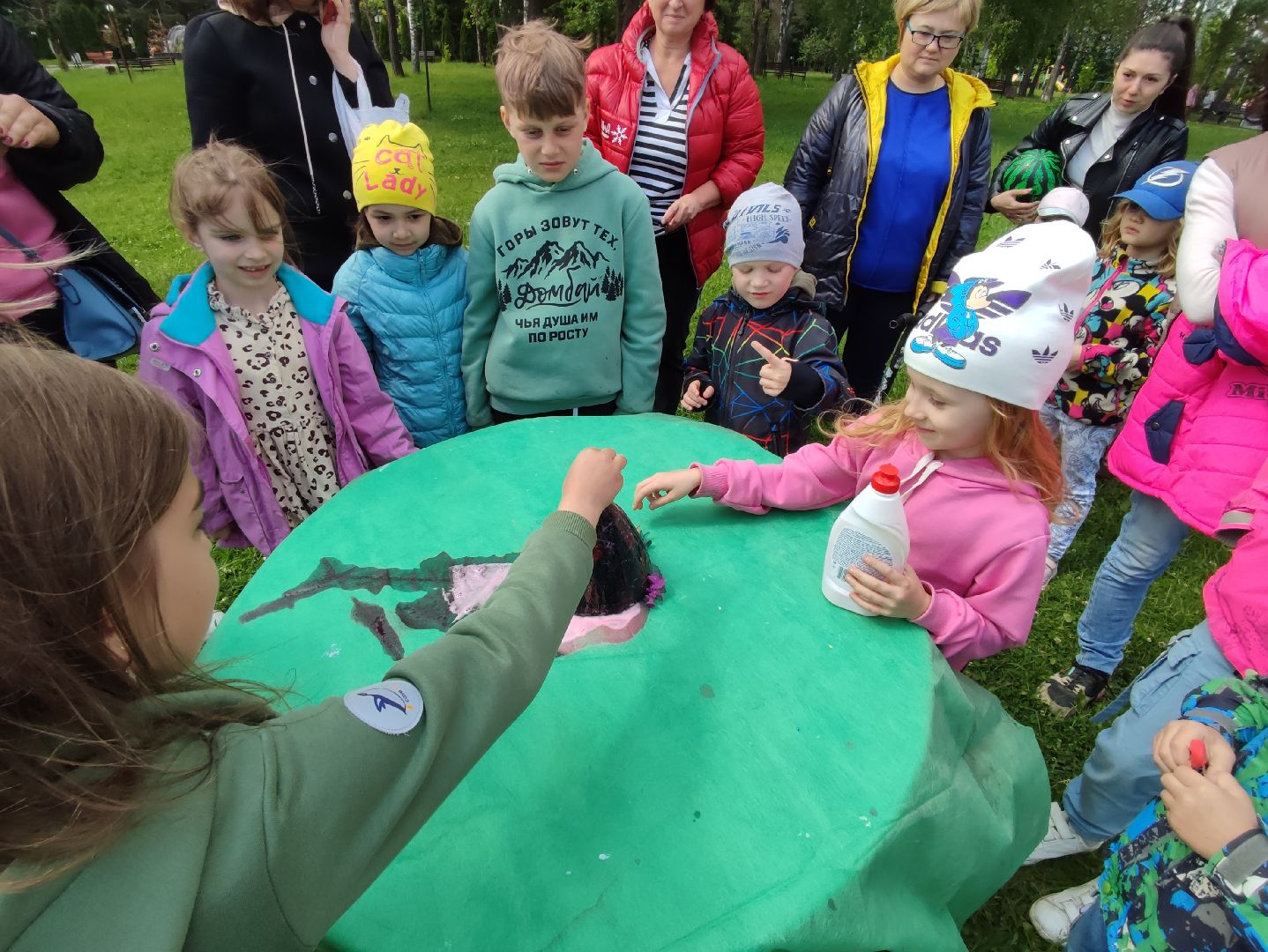 #вулкан, #лето, #паркпобеды, #талдом, #опыт