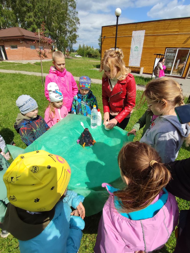 #вулкан, #лето, #паркпобеды, #талдом, #опыт