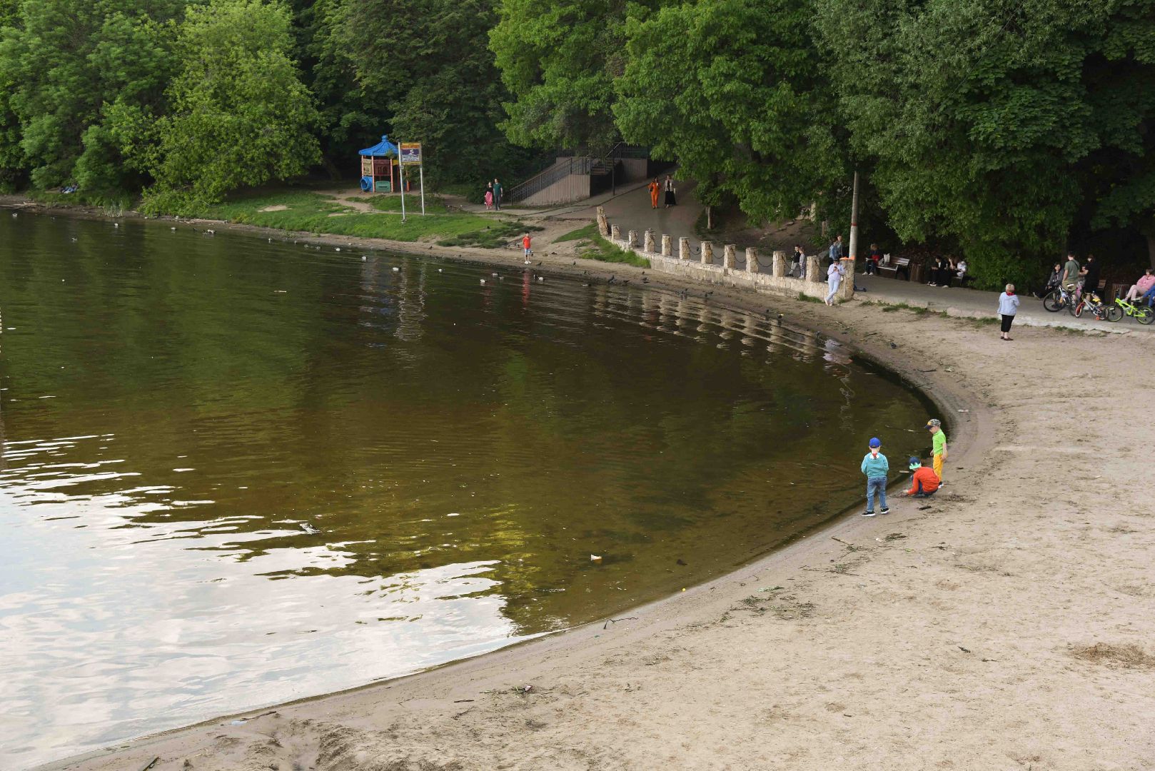 Химки, пляж, загар