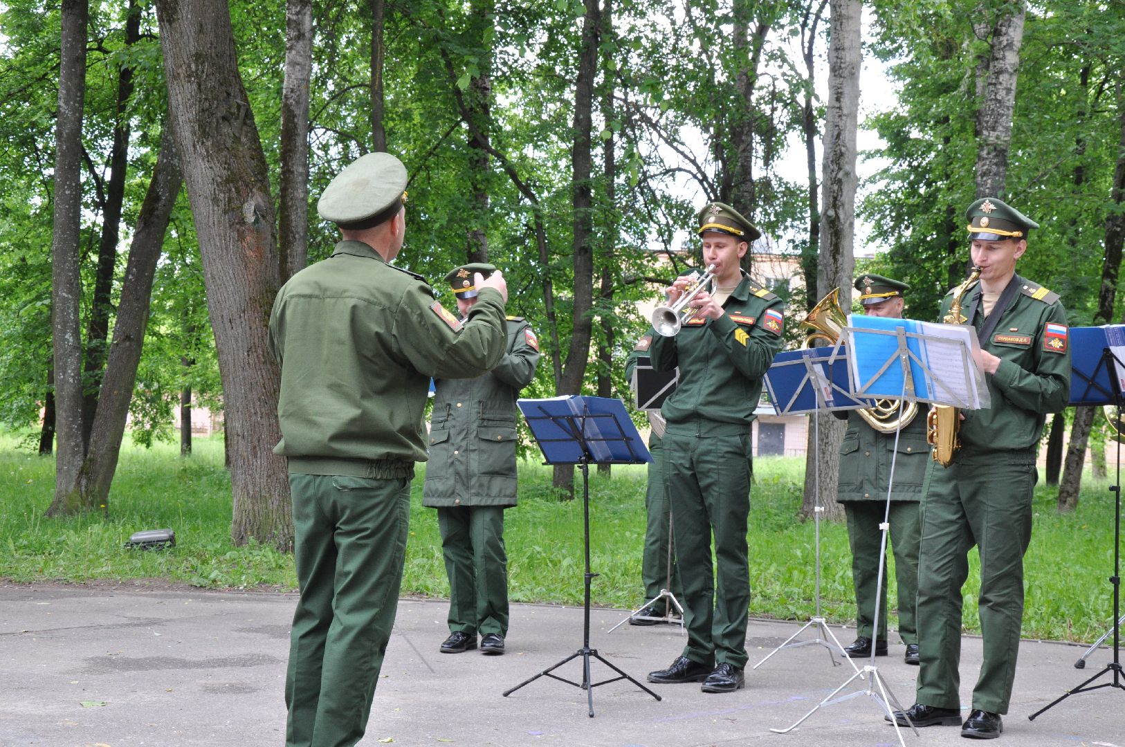 парк, оркестр, военный оркестр, серпухов, досуг, музыка,