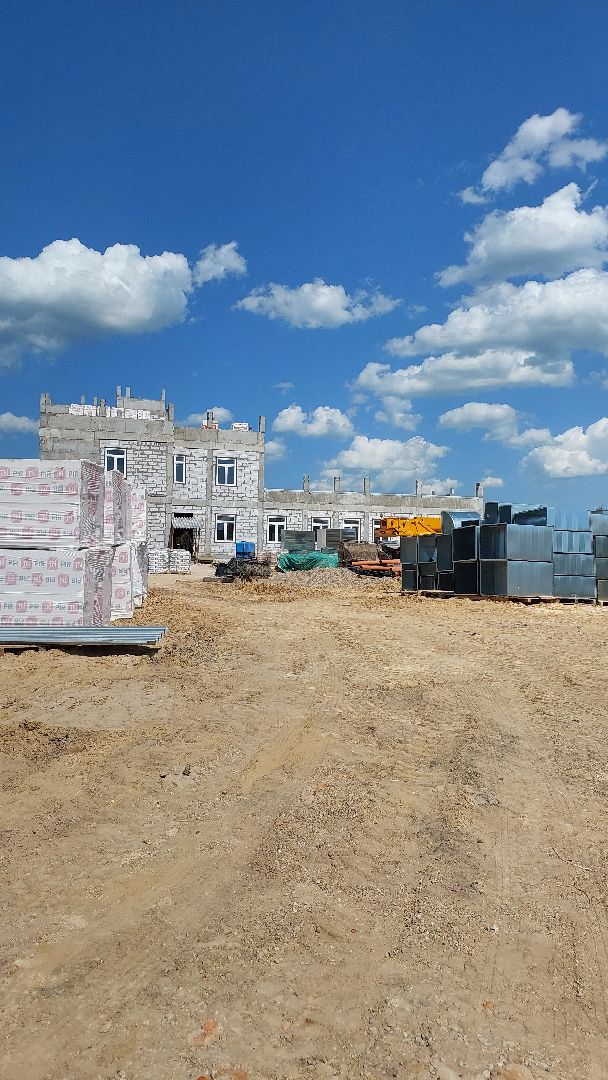 строительство, поликлиника, медицина, серпухов, ивановские дворики, штукатурка,