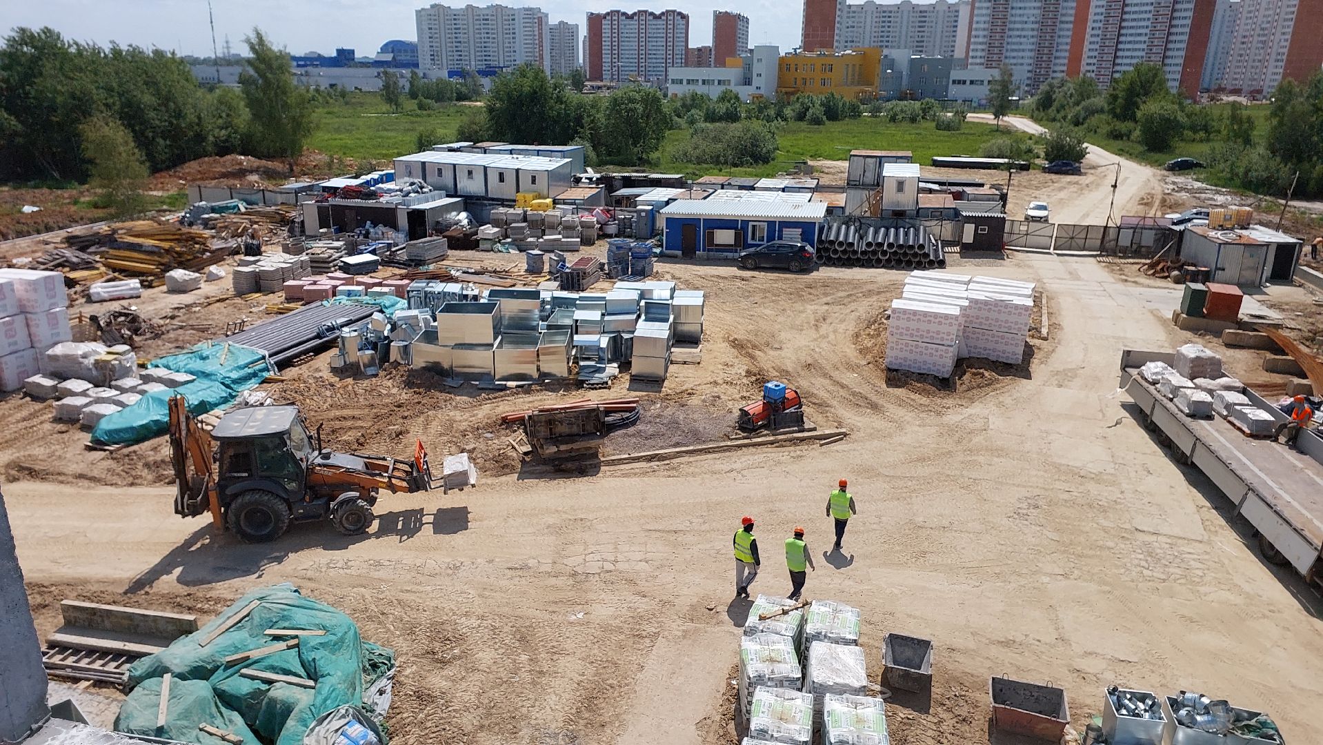 строительство, поликлиника, медицина, серпухов, ивановские дворики, штукатурка,