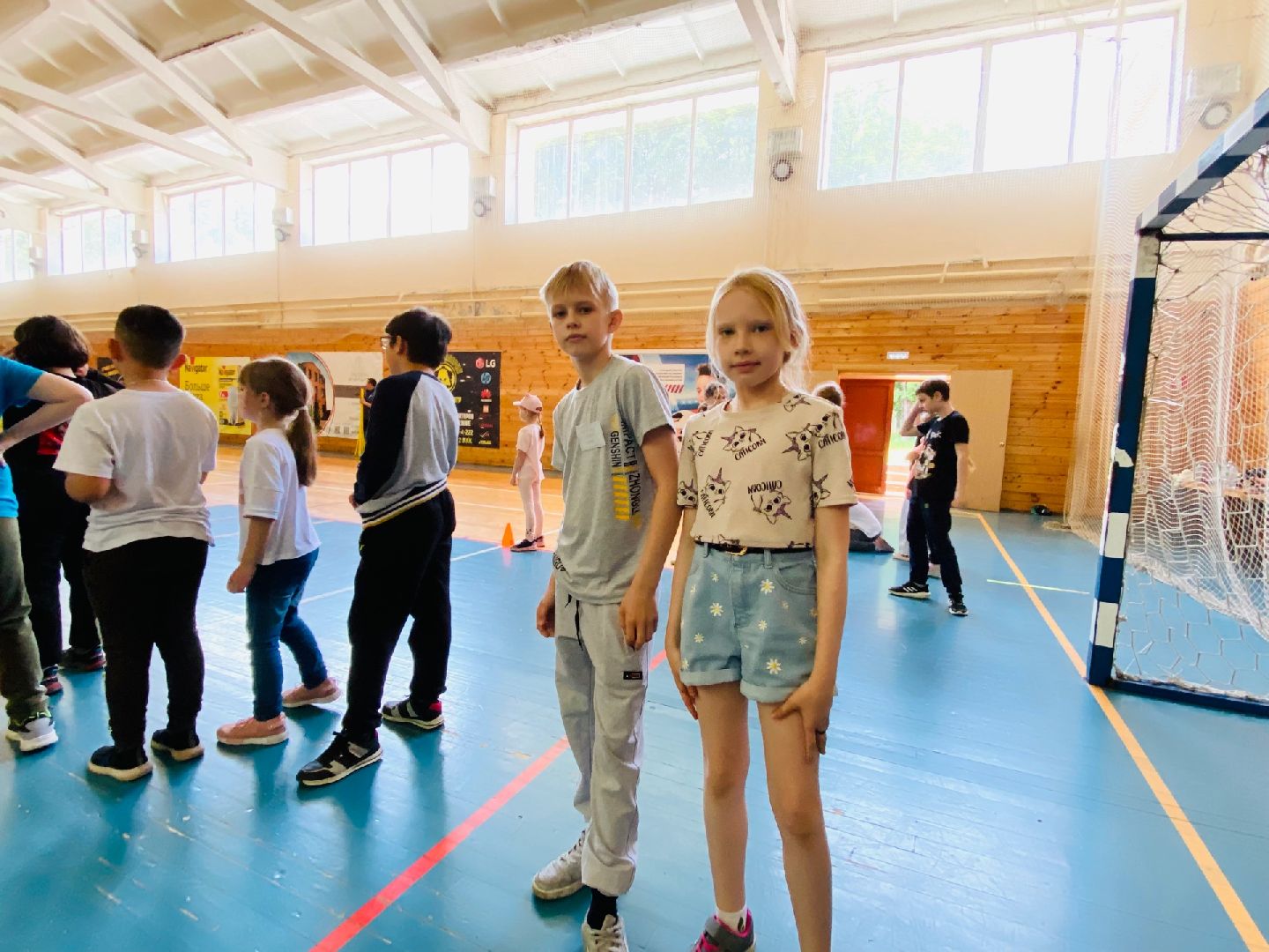 Домодедово, лагерь, спортзал, школа, лето, дети, каникулы