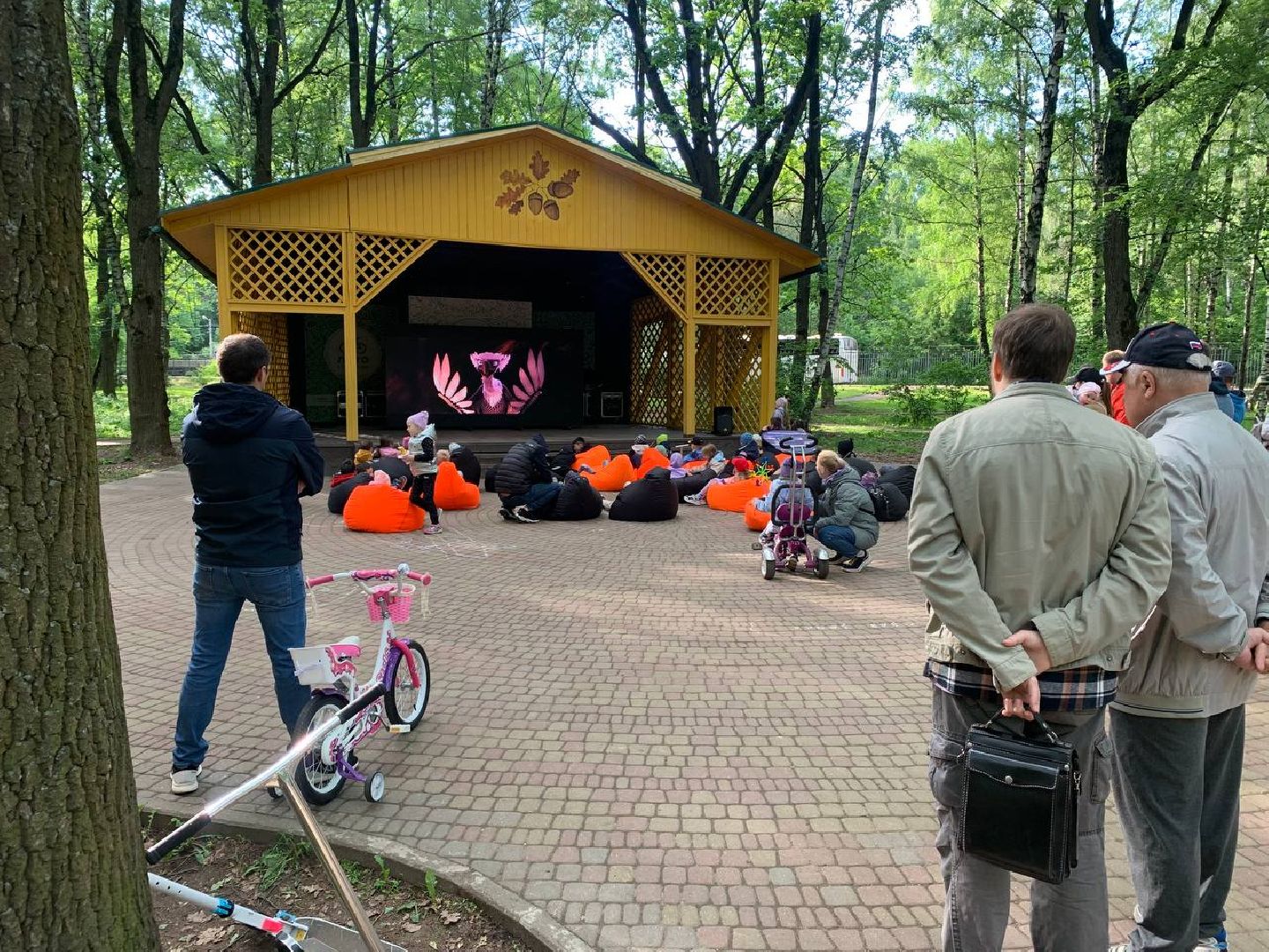 Химки, парк, культура, летний кинотеатр, кинопоказ, дети