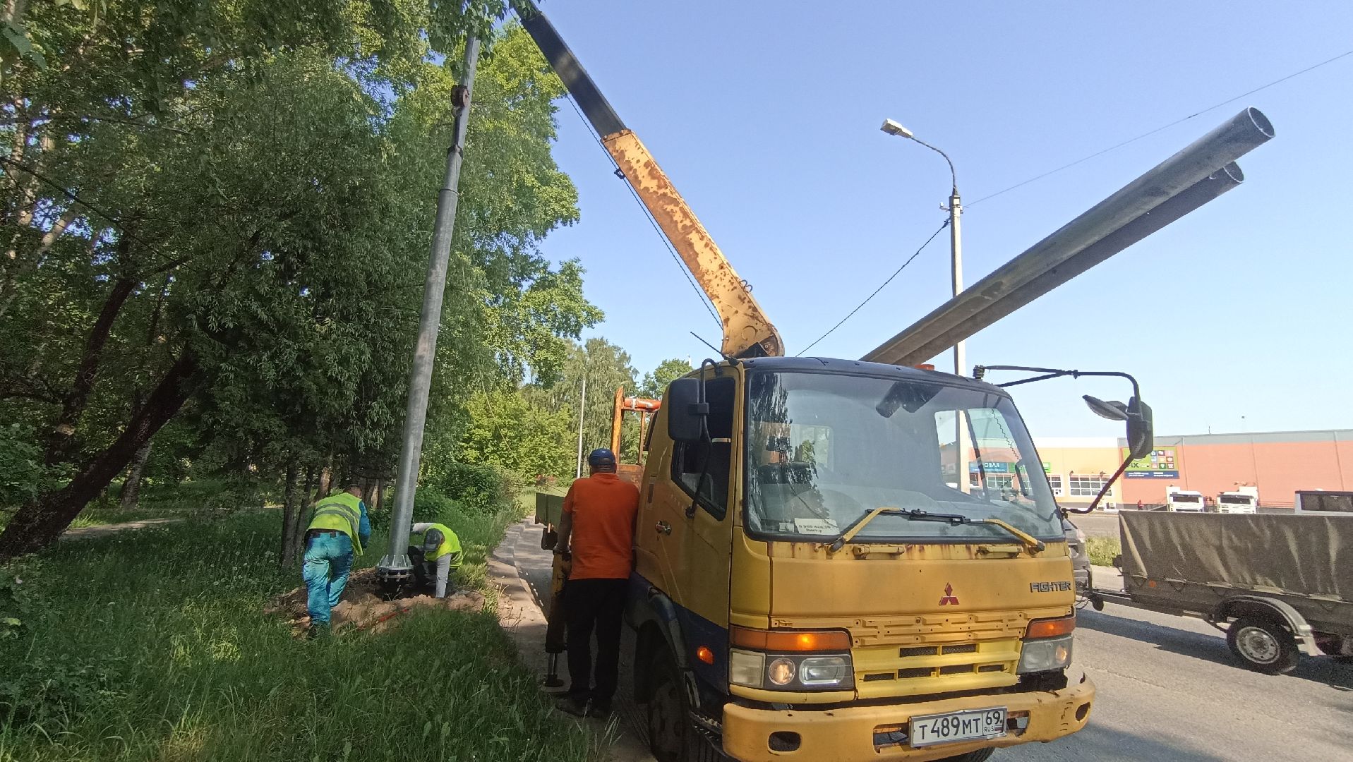 Серпухов, Подмосковье, благоустройство, освещение, опоры