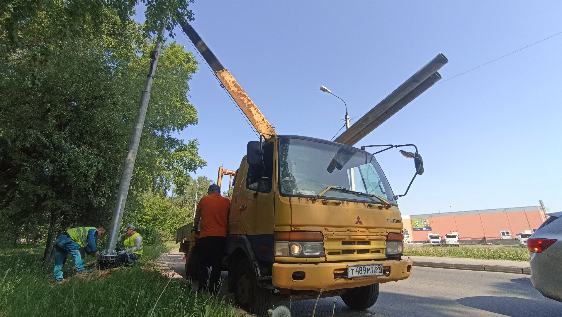 Серпухов, Подмосковье, благоустройство, освещение, опоры