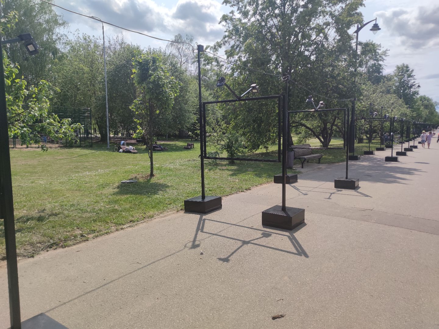 Выставка, подготовка, набережная, Дубна