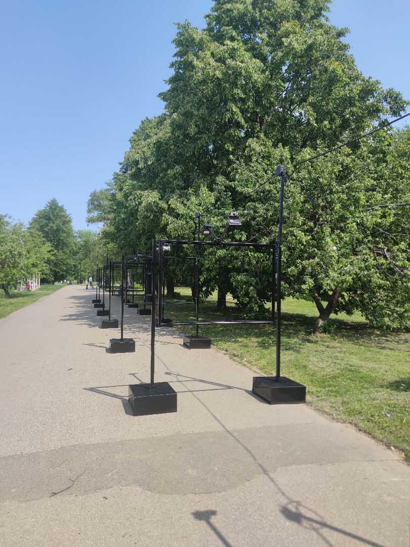 Выставка, подготовка, набережная, Дубна