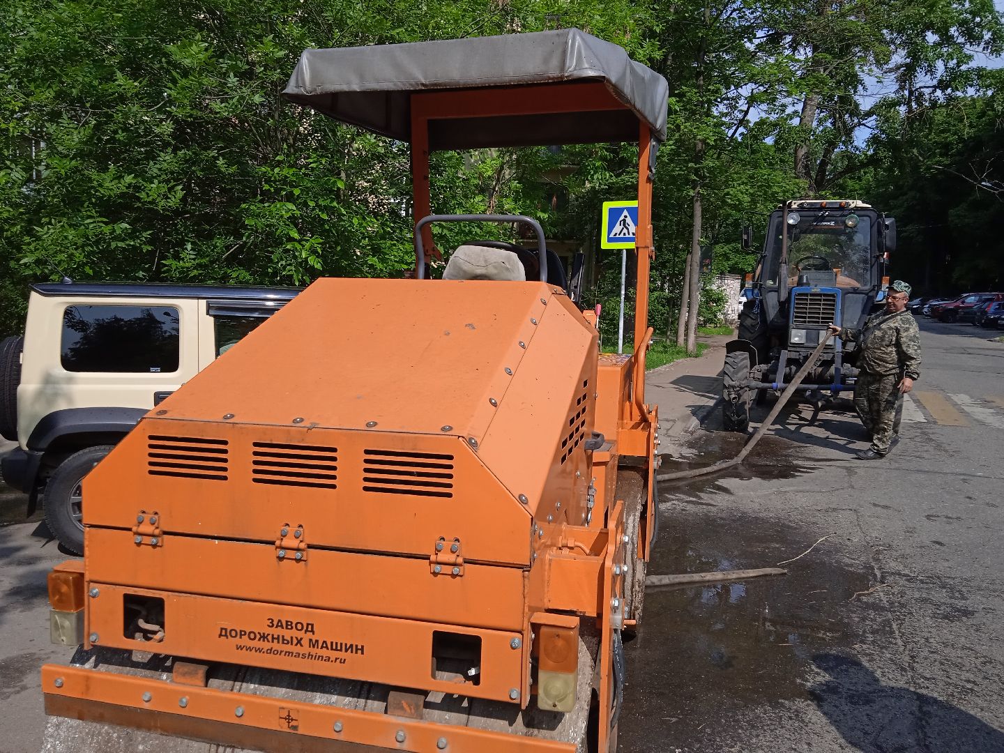 ремонт, ямочный, дороги, Строительная, улица