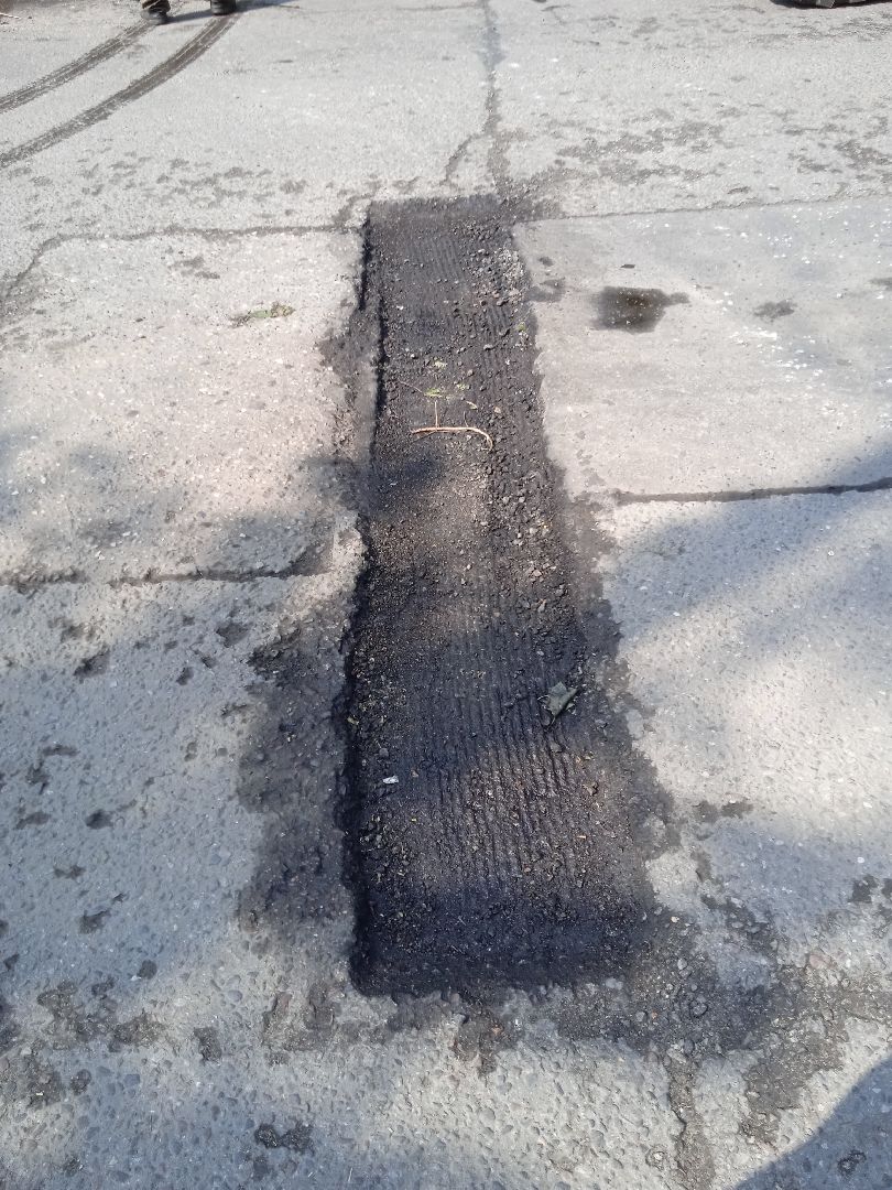 ремонт, ямочный, дороги, Строительная, улица