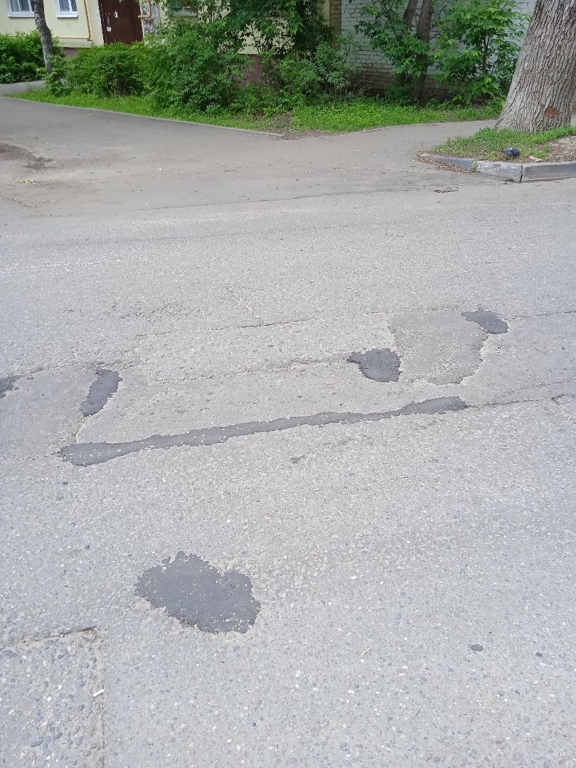 ремонт, ямочный, дороги, Строительная, улица