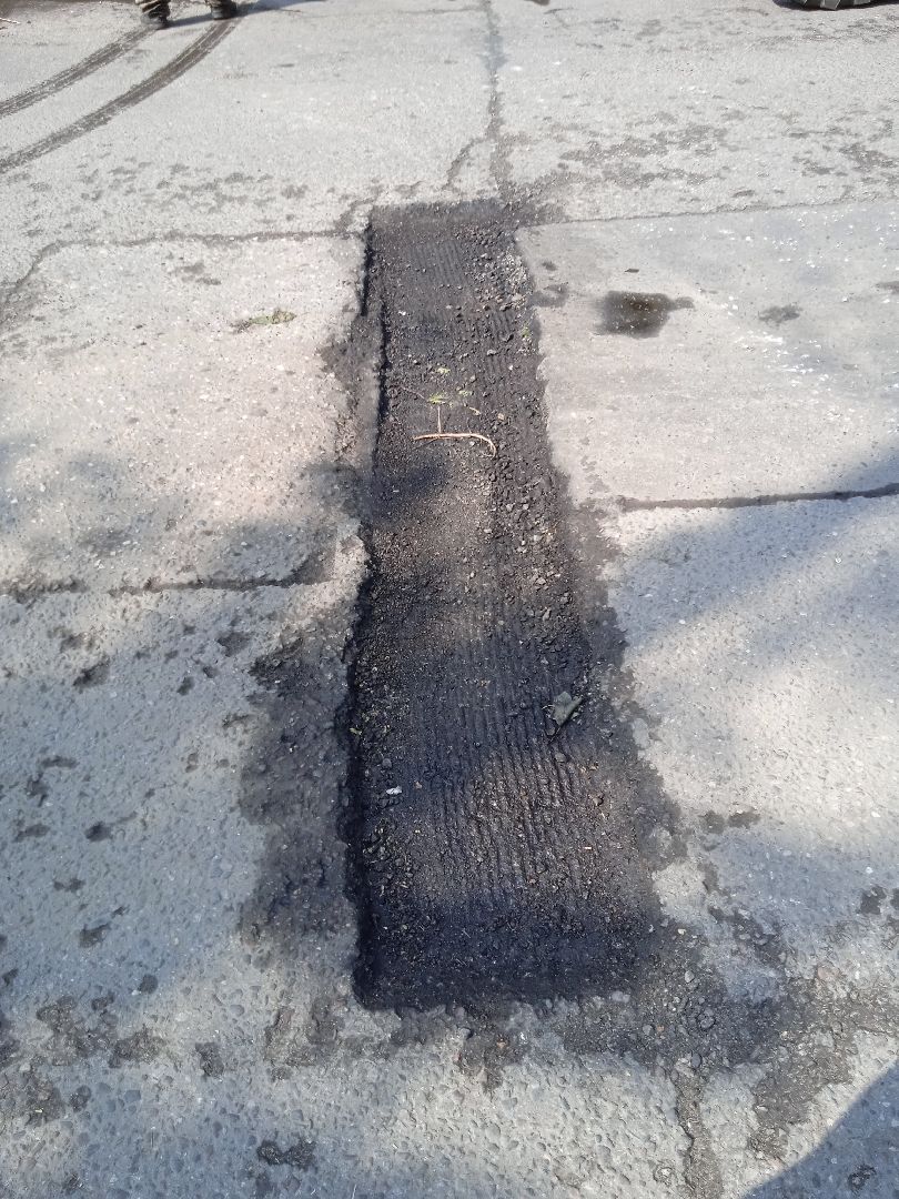 ремонт, ямочный, дороги, Строительная, улица