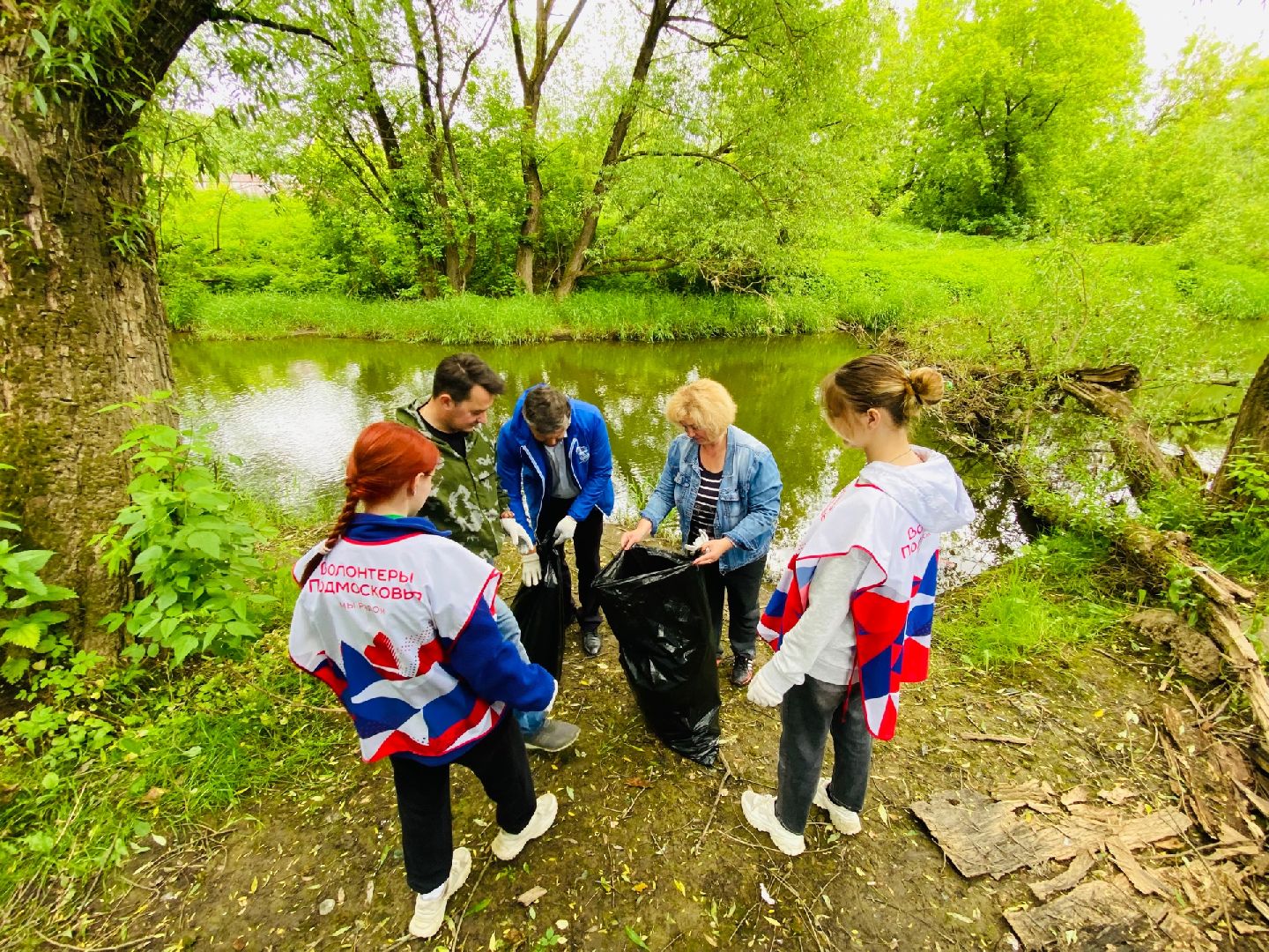 Домодедово, экология, уборка территории, берег реки