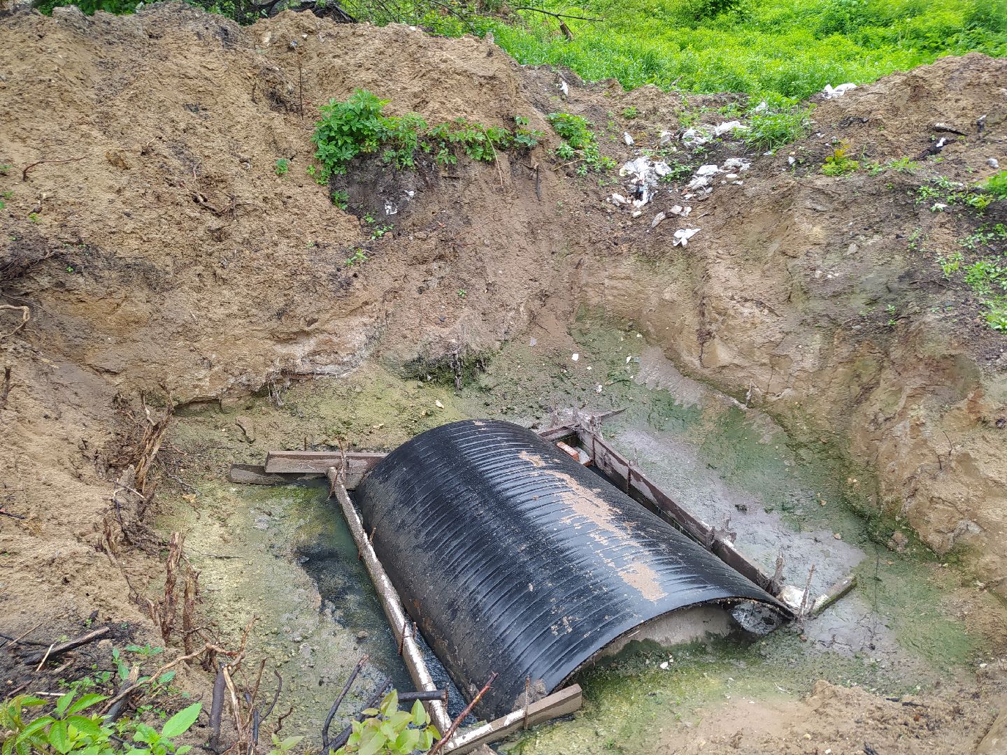 Коллектор, ремонт, водоканал, стоки