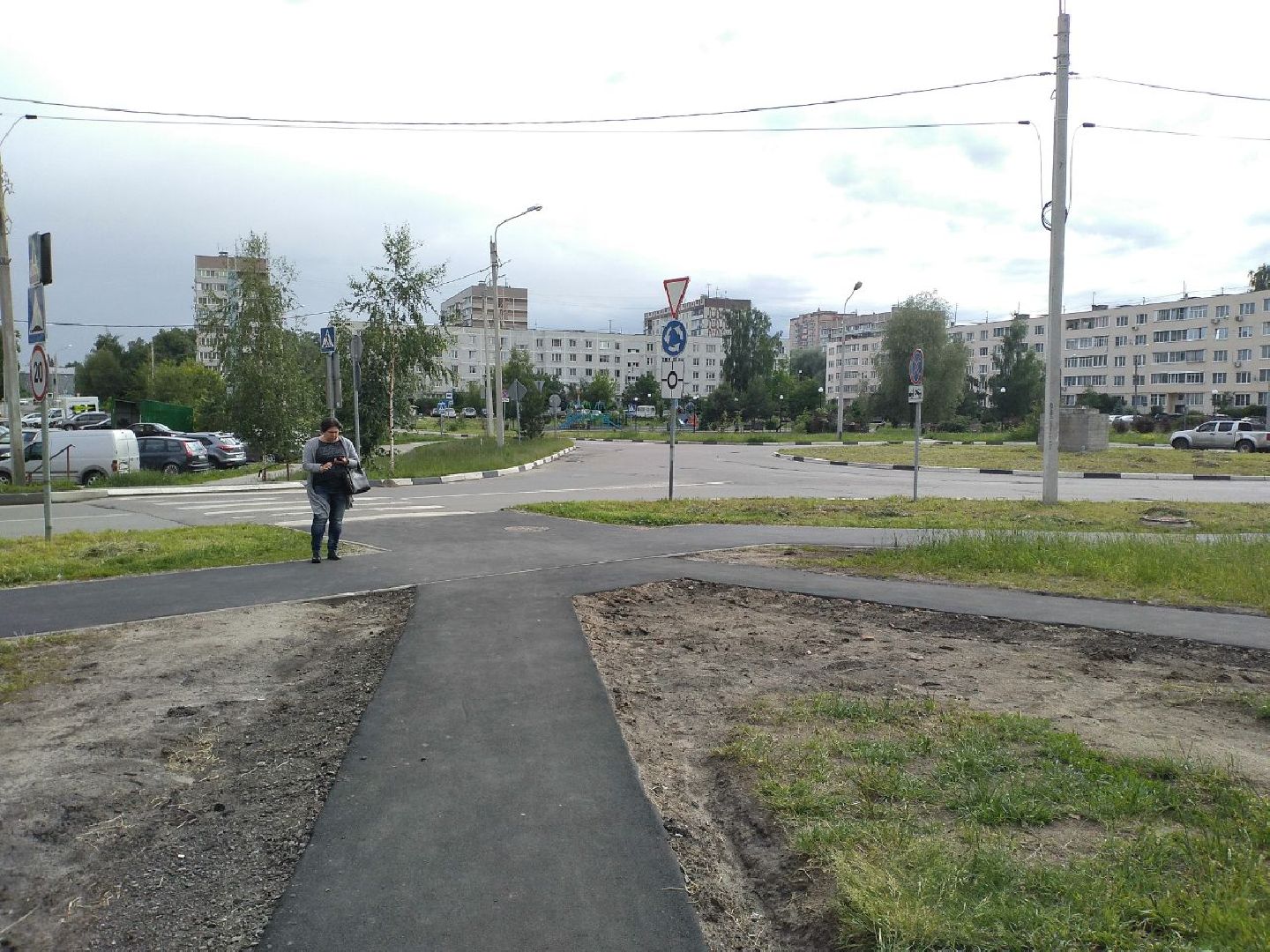 ямочный ремонт, тротуар, благоустройство, Лосино-Петровский