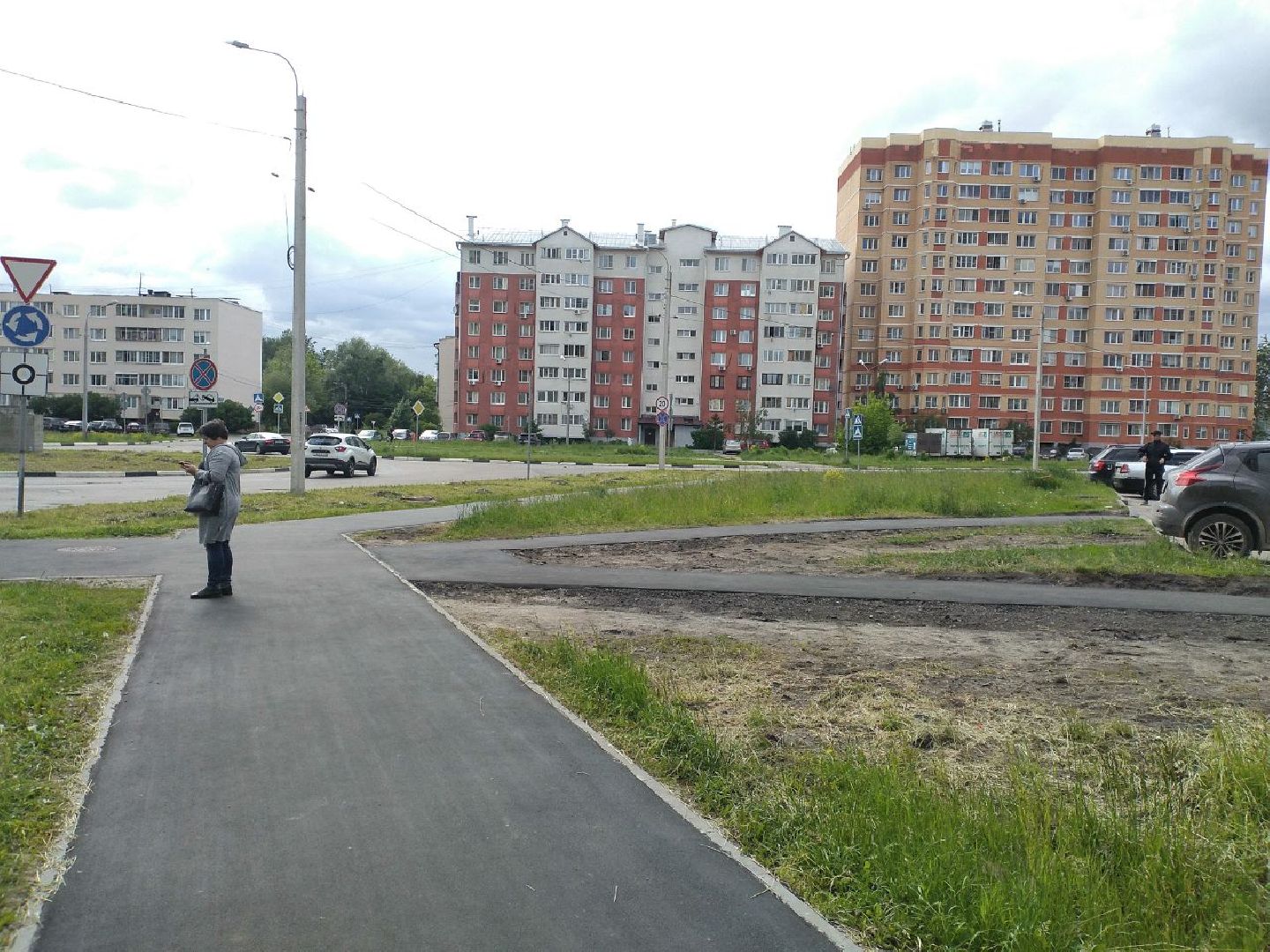 ямочный ремонт, тротуар, благоустройство, Лосино-Петровский