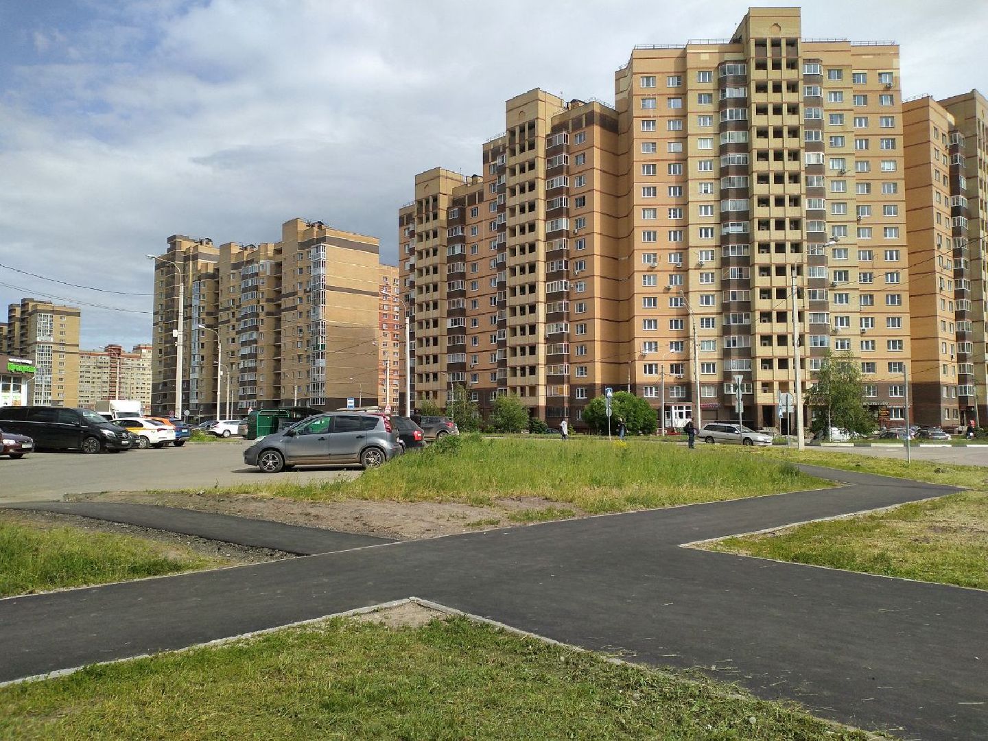 ямочный ремонт, тротуар, благоустройство, Лосино-Петровский