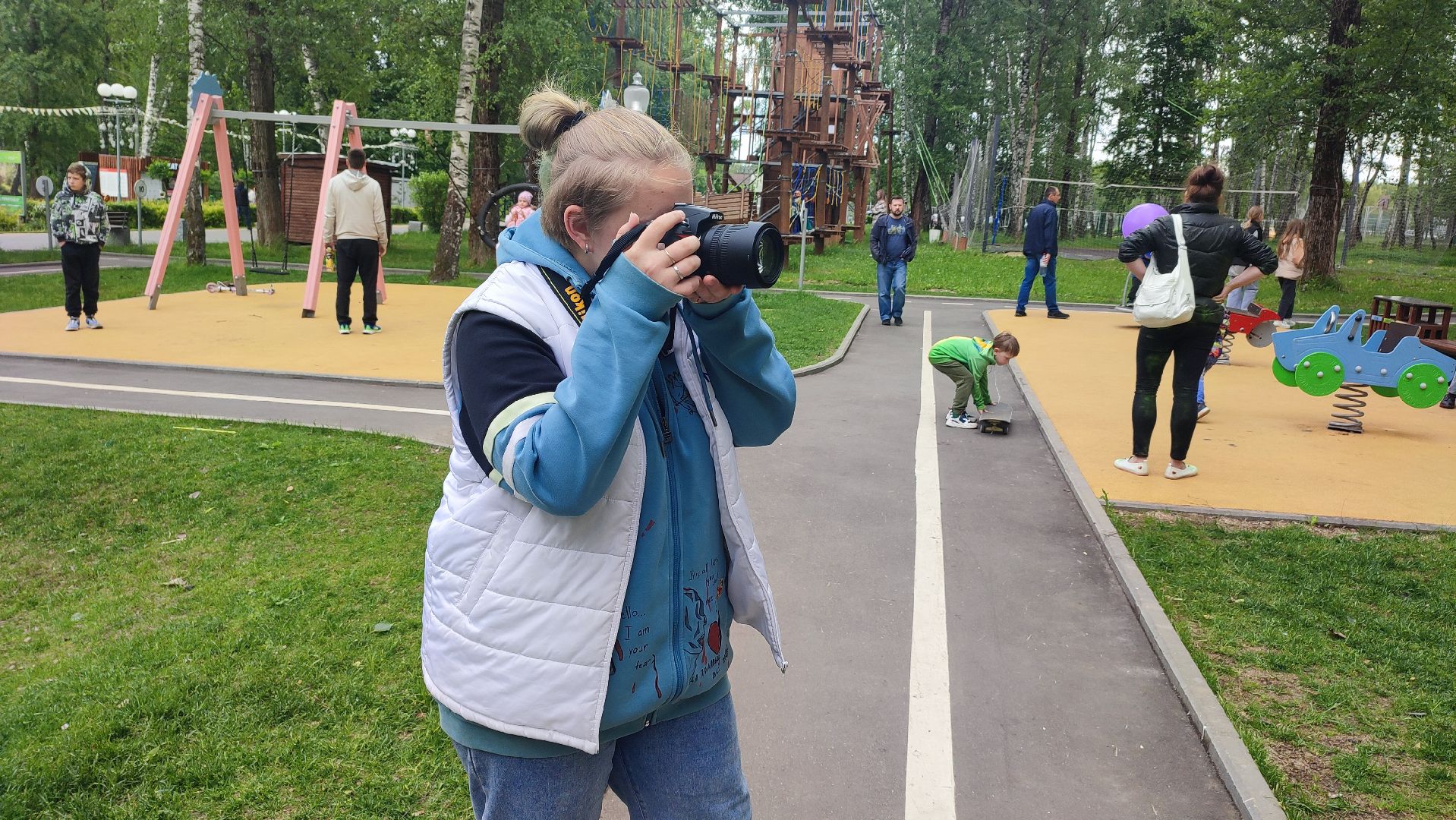 Кашира, парк, фотограф, волонтеры