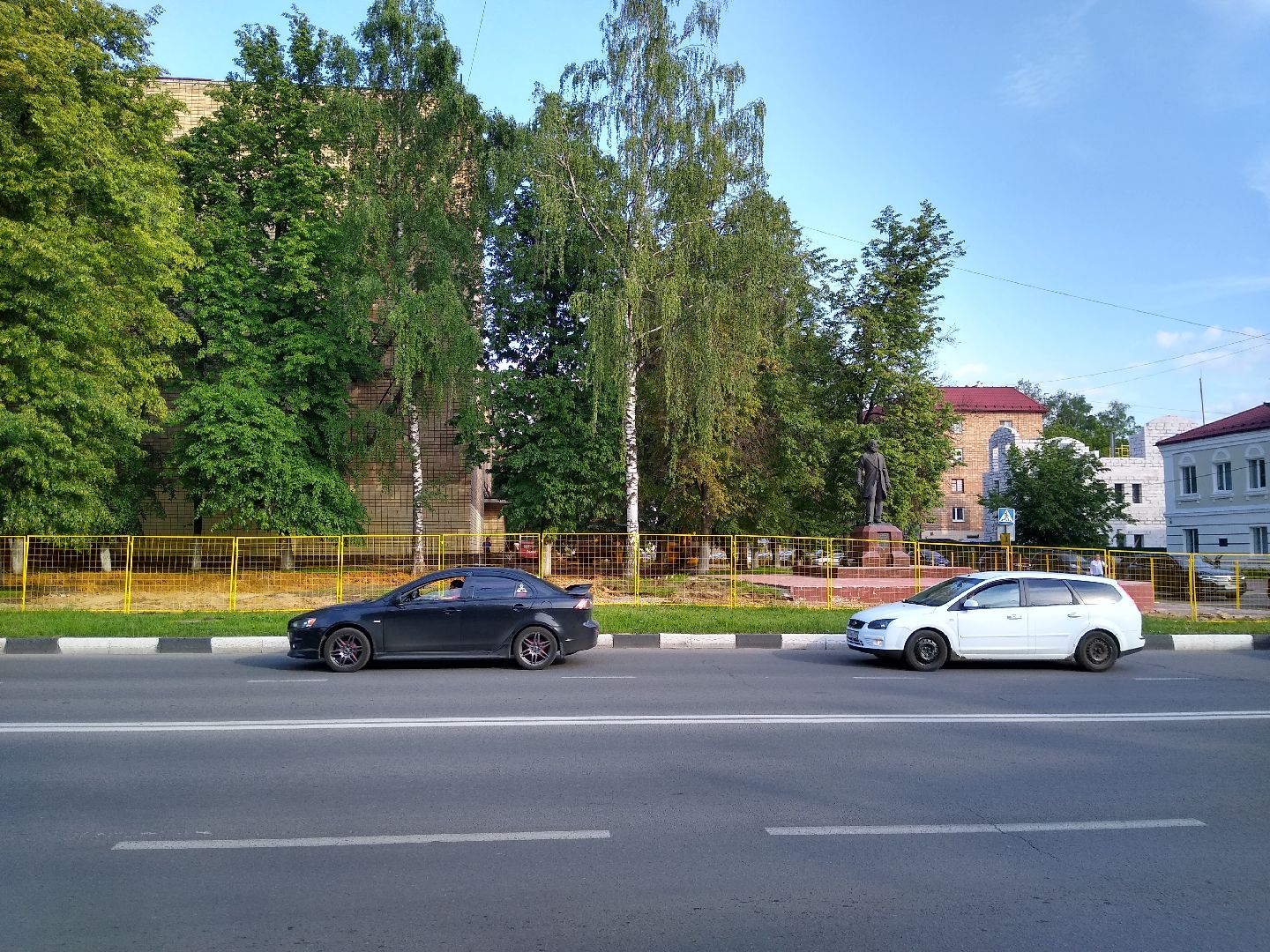 Раменское, благоустройство, сквер у ДК Сатурн