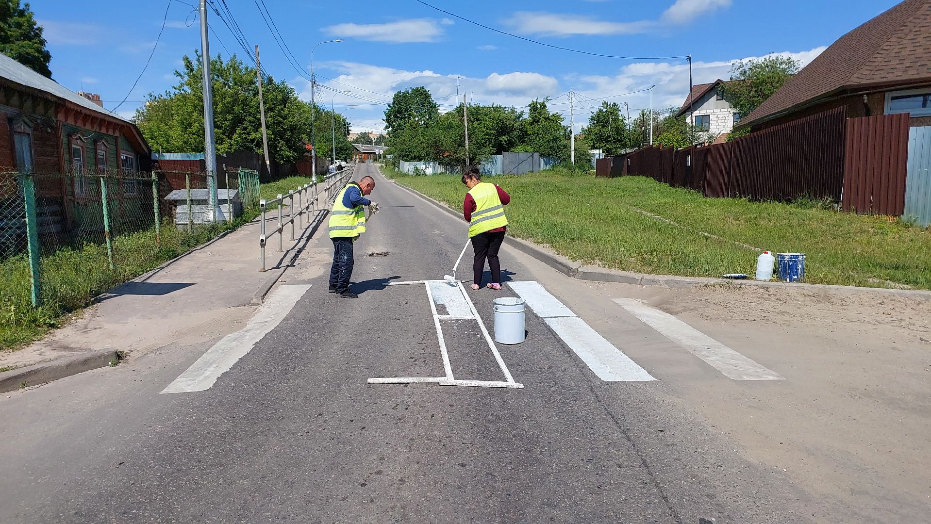 серпухов, зебра, дороги, пешеходный переход, дорожная разметка, добродел,