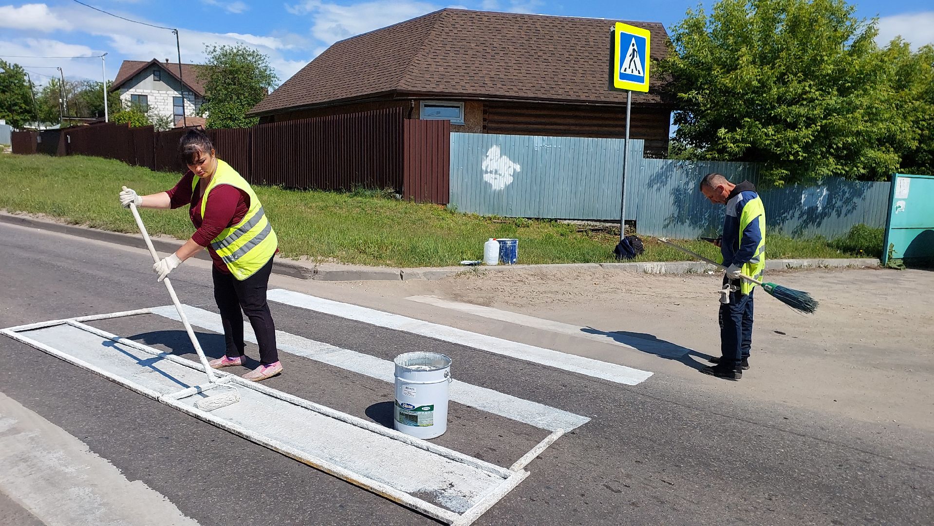 серпухов, зебра, дороги, пешеходный переход, дорожная разметка, добродел,