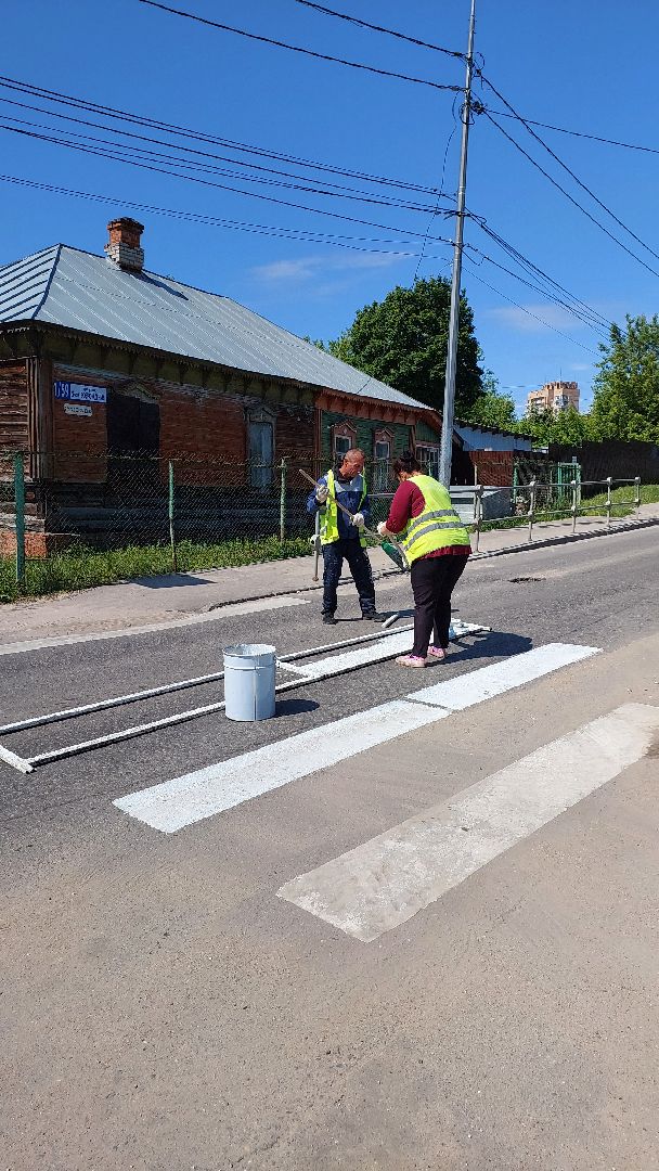 серпухов, зебра, дороги, пешеходный переход, дорожная разметка, добродел,