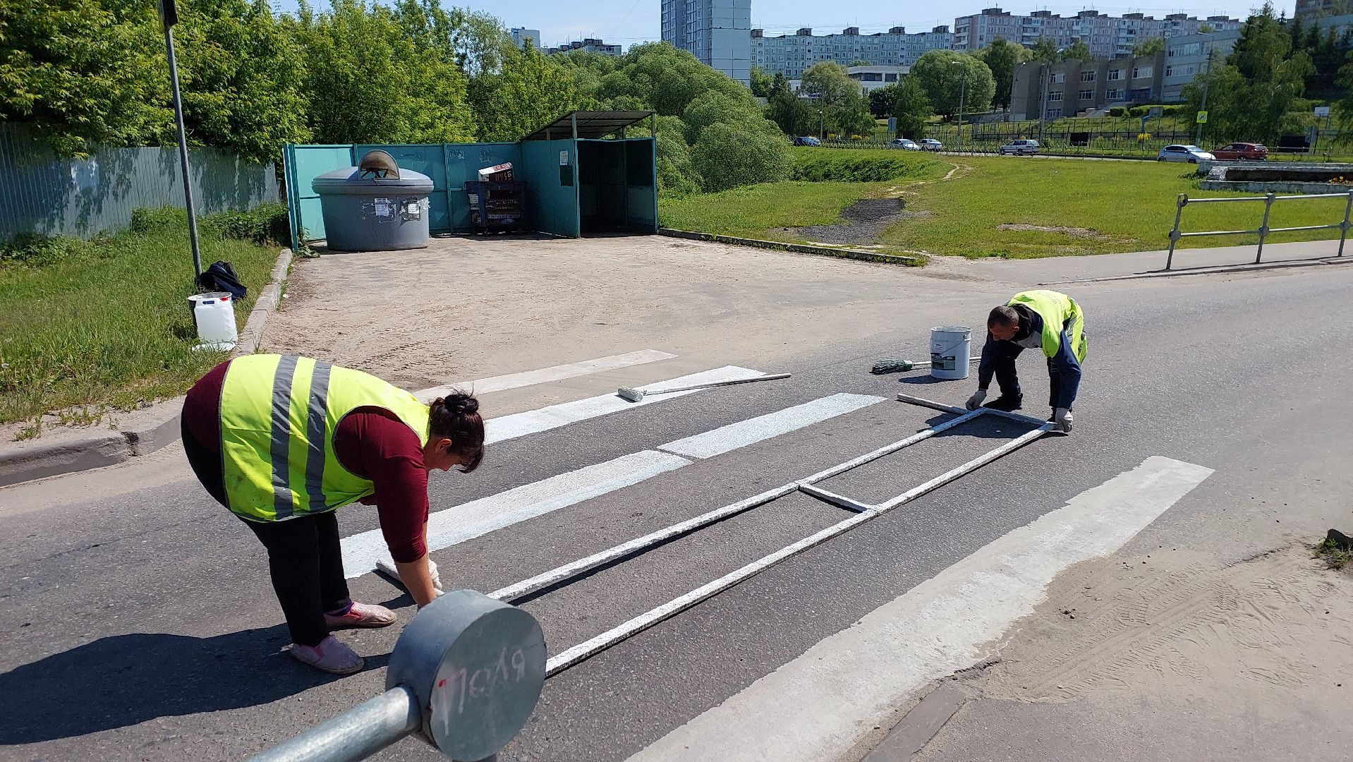 серпухов, зебра, дороги, пешеходный переход, дорожная разметка, добродел,