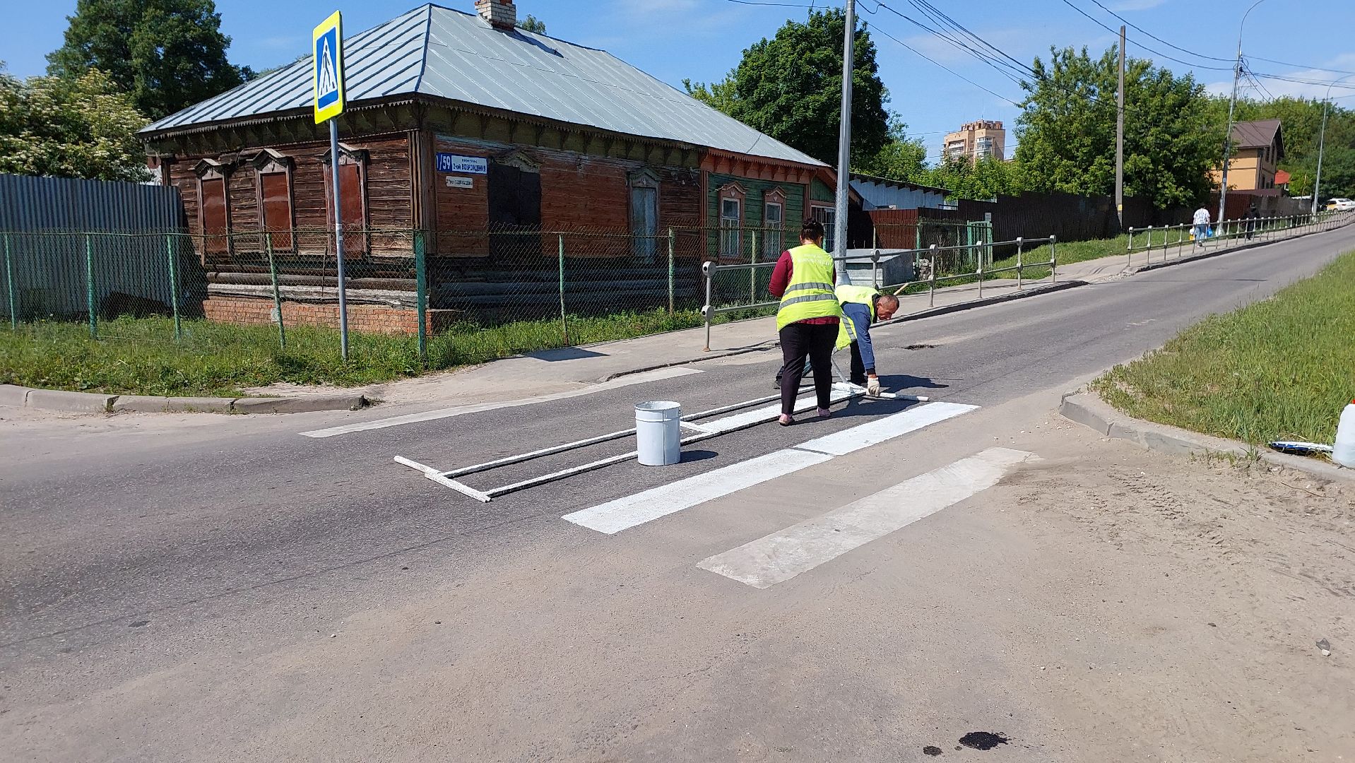 серпухов, зебра, дороги, пешеходный переход, дорожная разметка, добродел,