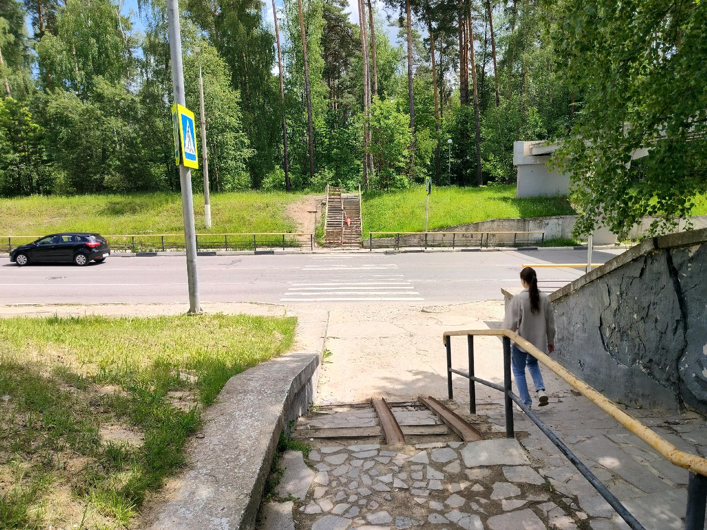 благоустройство, Протвино, Комбинат благоустройства, ступене, переход