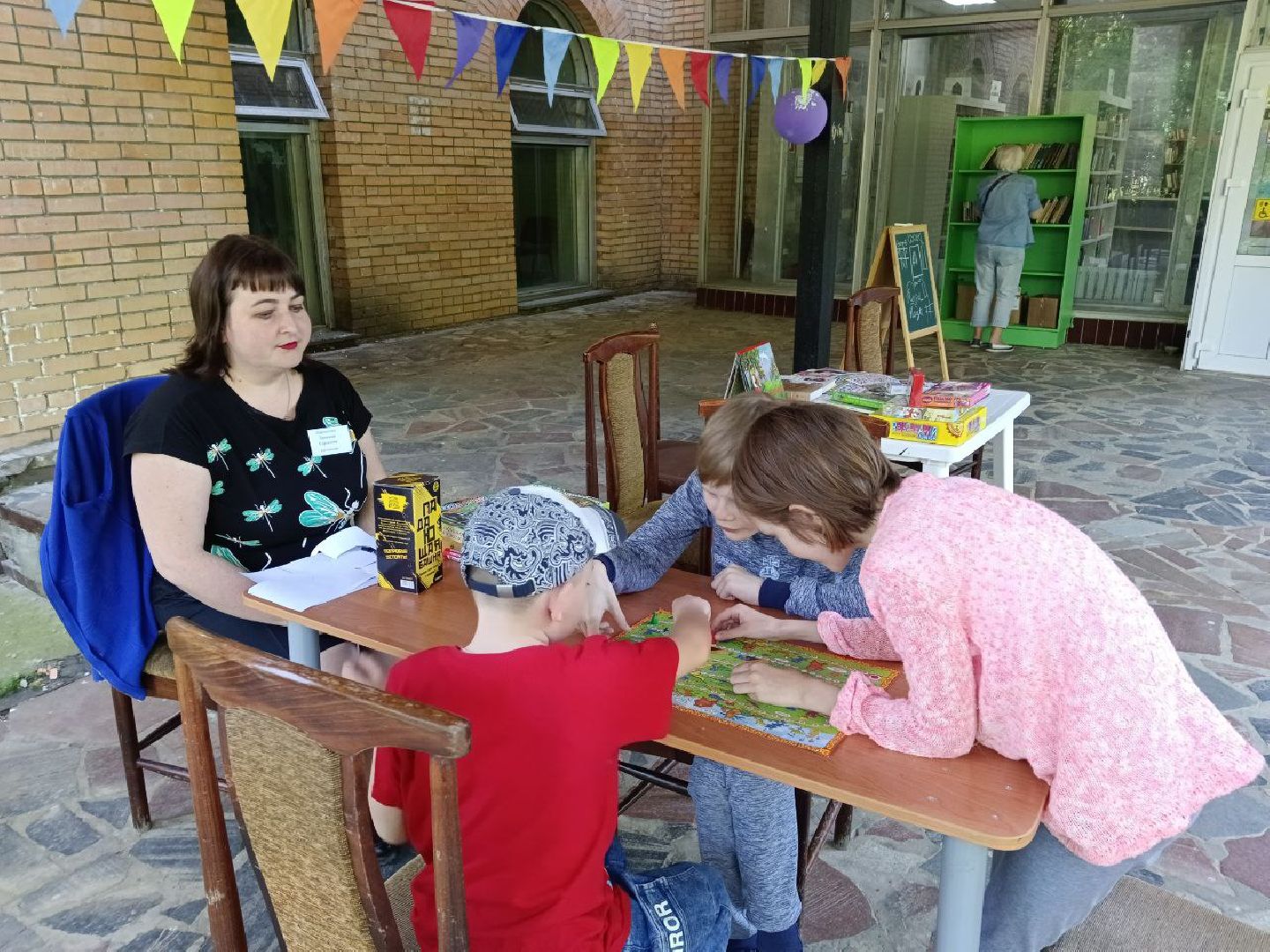 библиотека, дети, летний читальный зал, досуг, Протвино