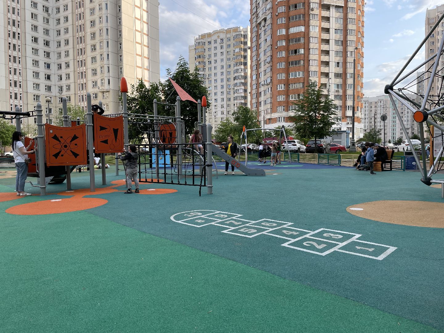 Детская площадка, дети, игра, Люберцы