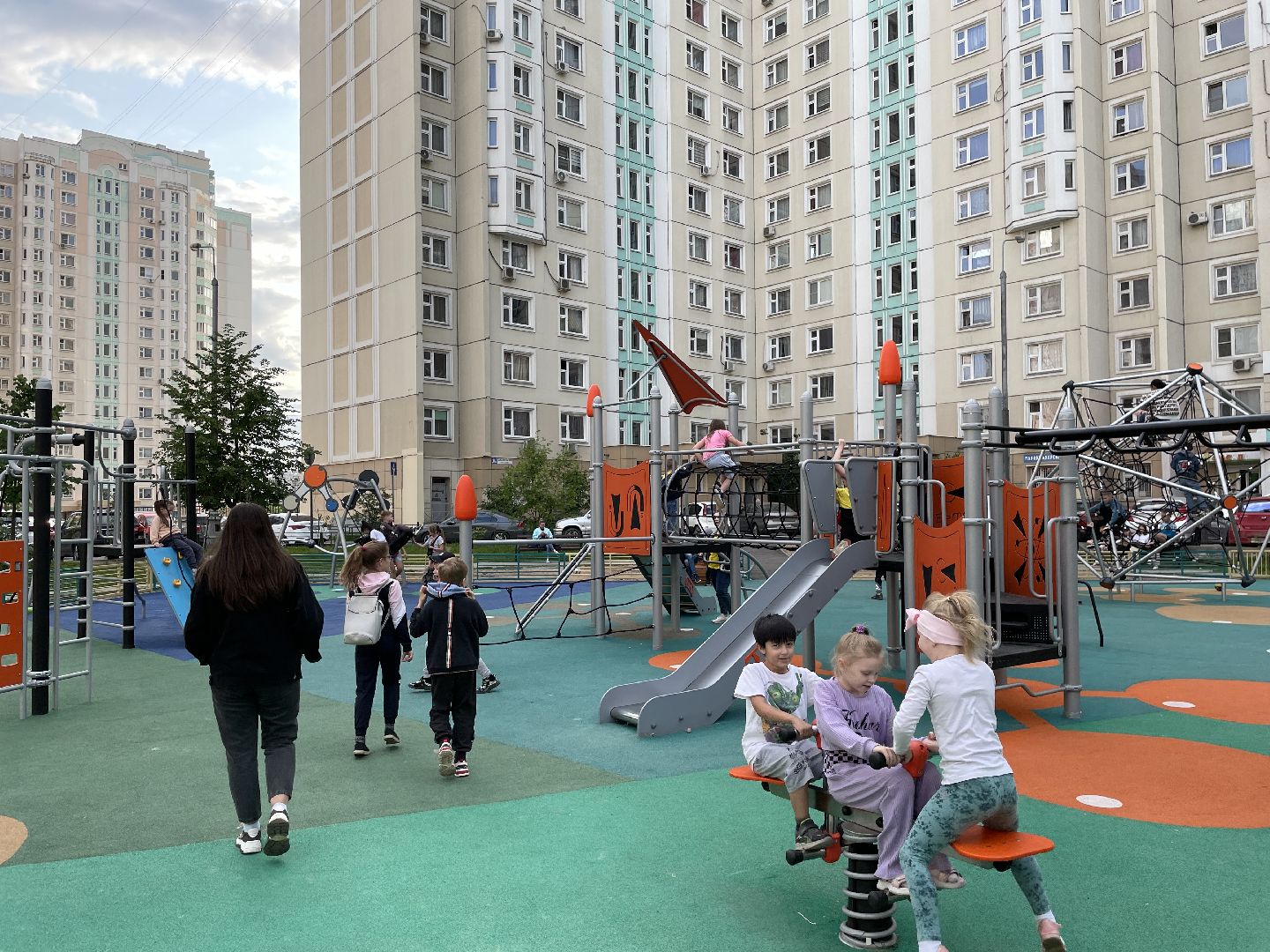 Детская площадка, дети, игра, Люберцы