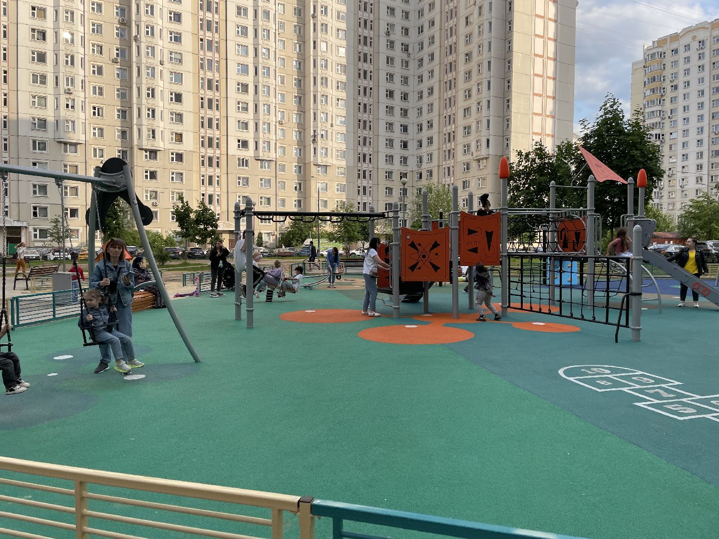 Детская площадка, дети, игра, Люберцы