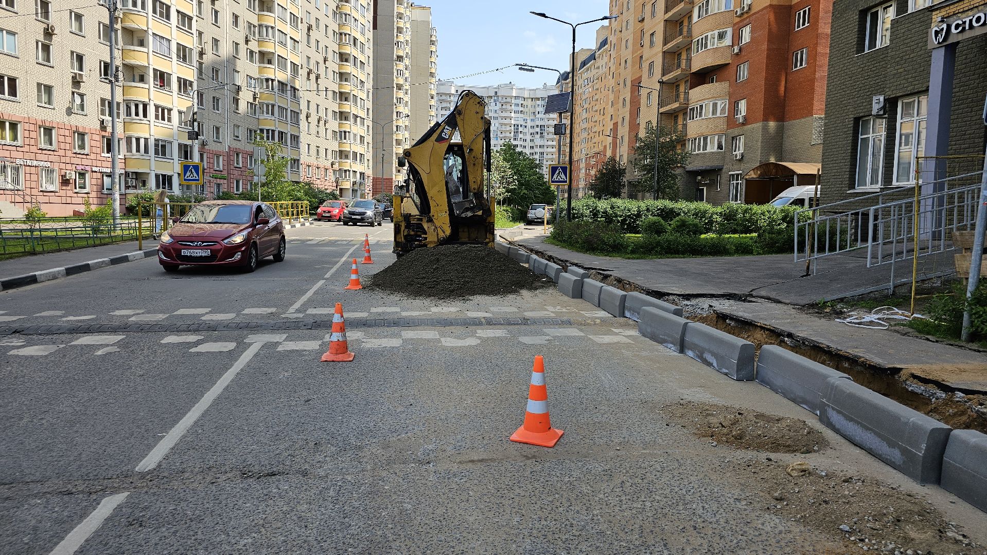 дорожный ремонт, благоустройство, Котельники