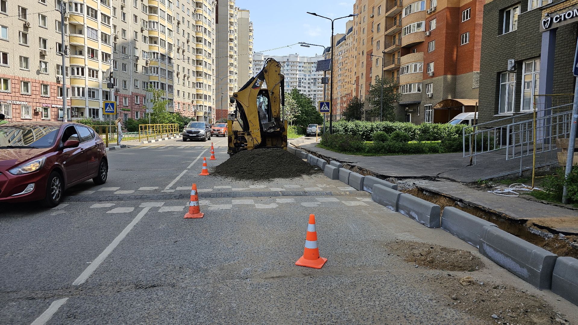 дорожный ремонт, благоустройство, Котельники