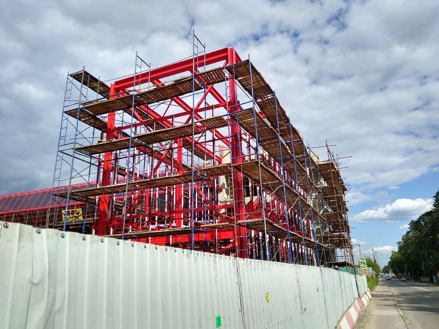 Раменское, транспорт, мост в Удельной, остекление пролётного сооружения