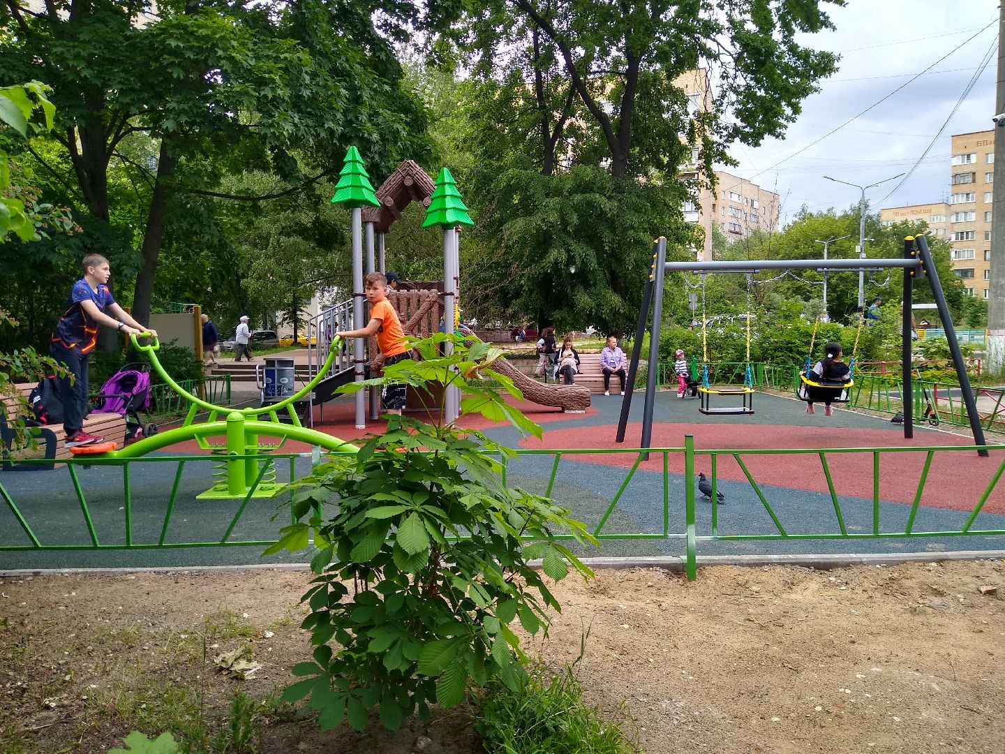 Раменское, благоустройство, новая детская площадка в Удельной