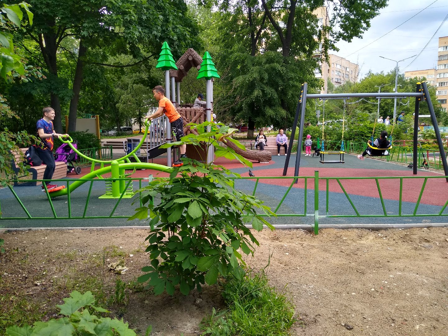 Раменское, благоустройство, новая детская площадка в Удельной