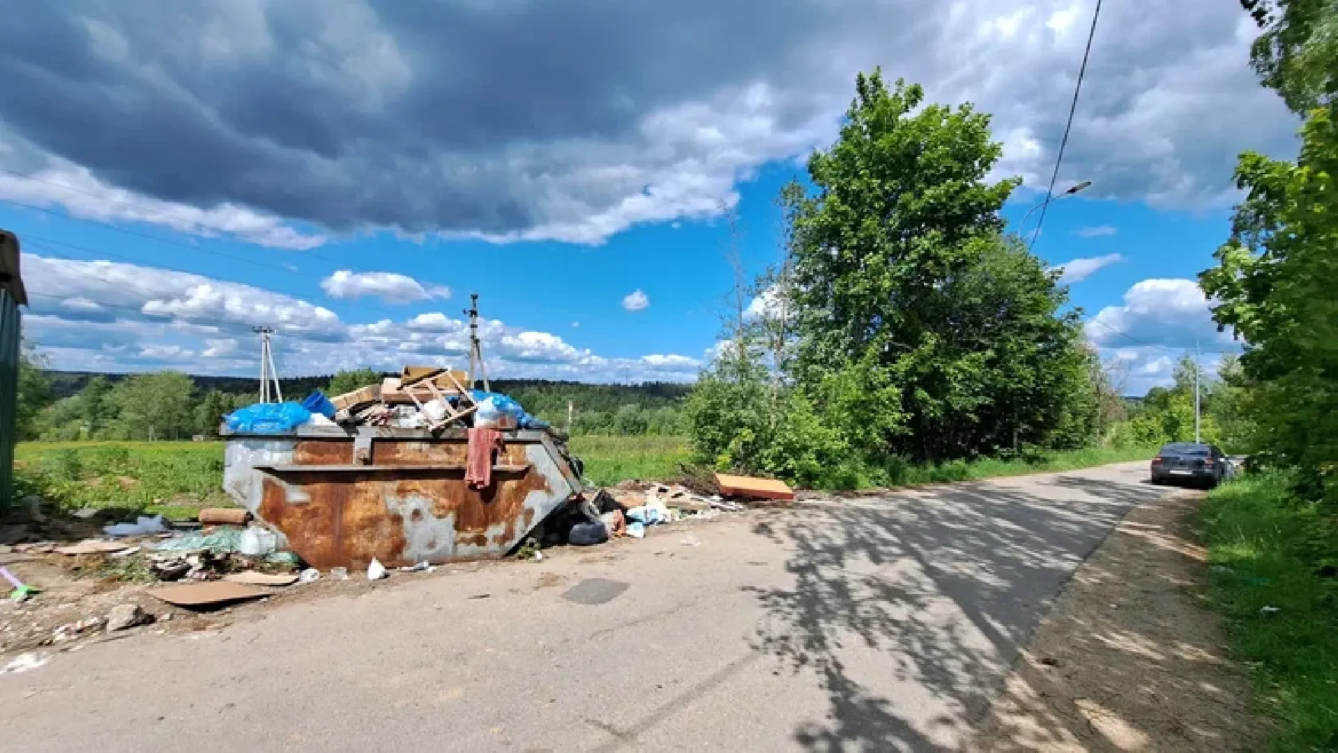 Руза, строительные отходы, мусор, несанкционированный сброс мусора, экология