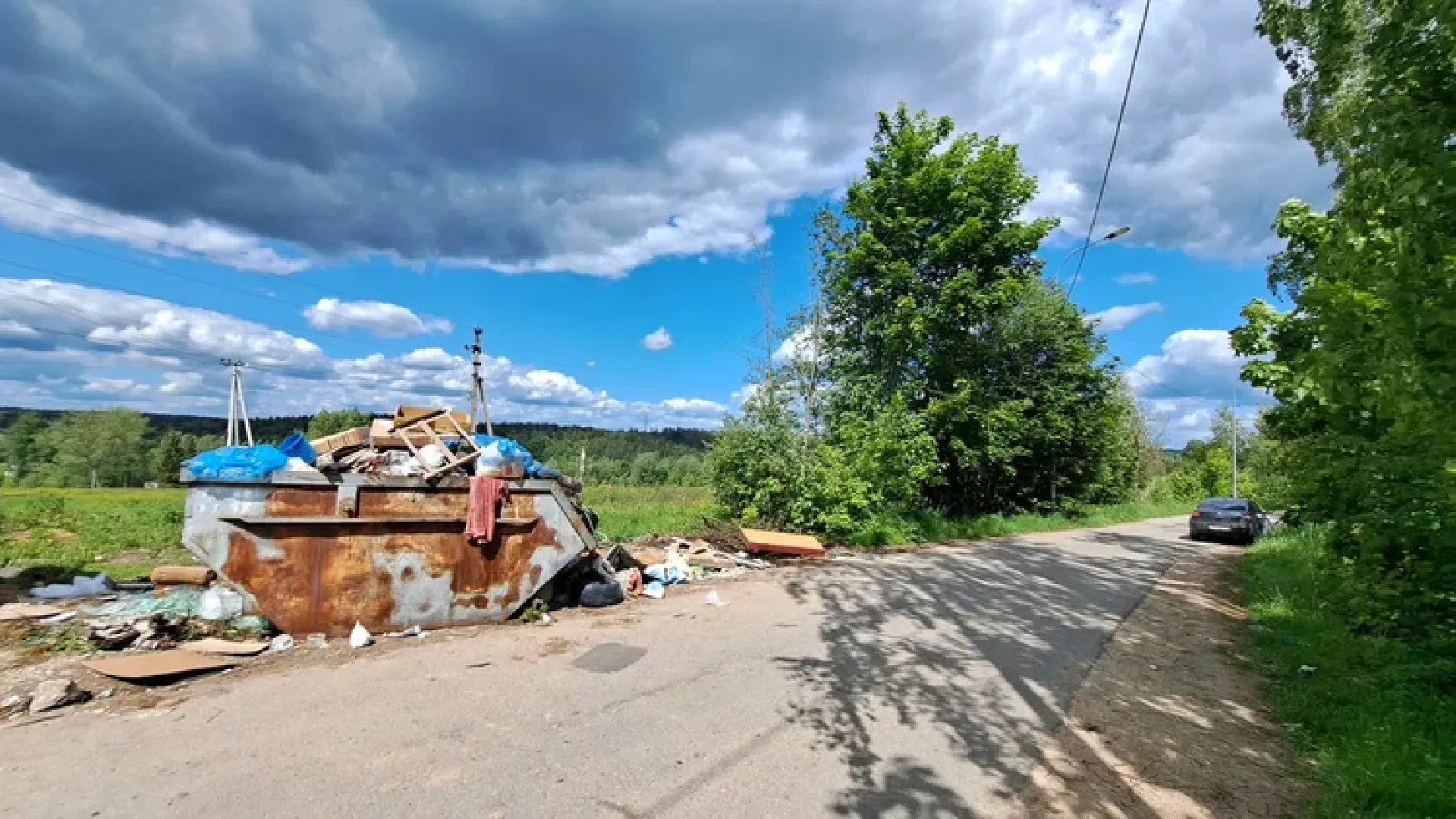 Руза, строительные отходы, мусор, несанкционированный сброс мусора, экология